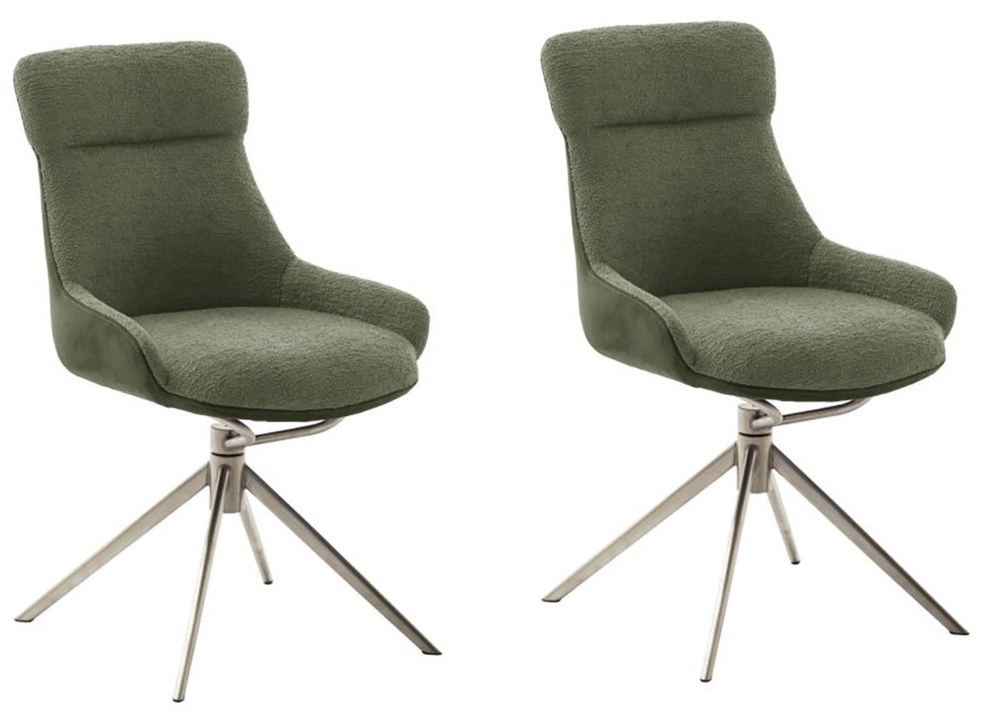 MCA furniture Esszimmerstuhl "PELION", Feingewebe, (2er-Set), drehbar 360, günstig online kaufen