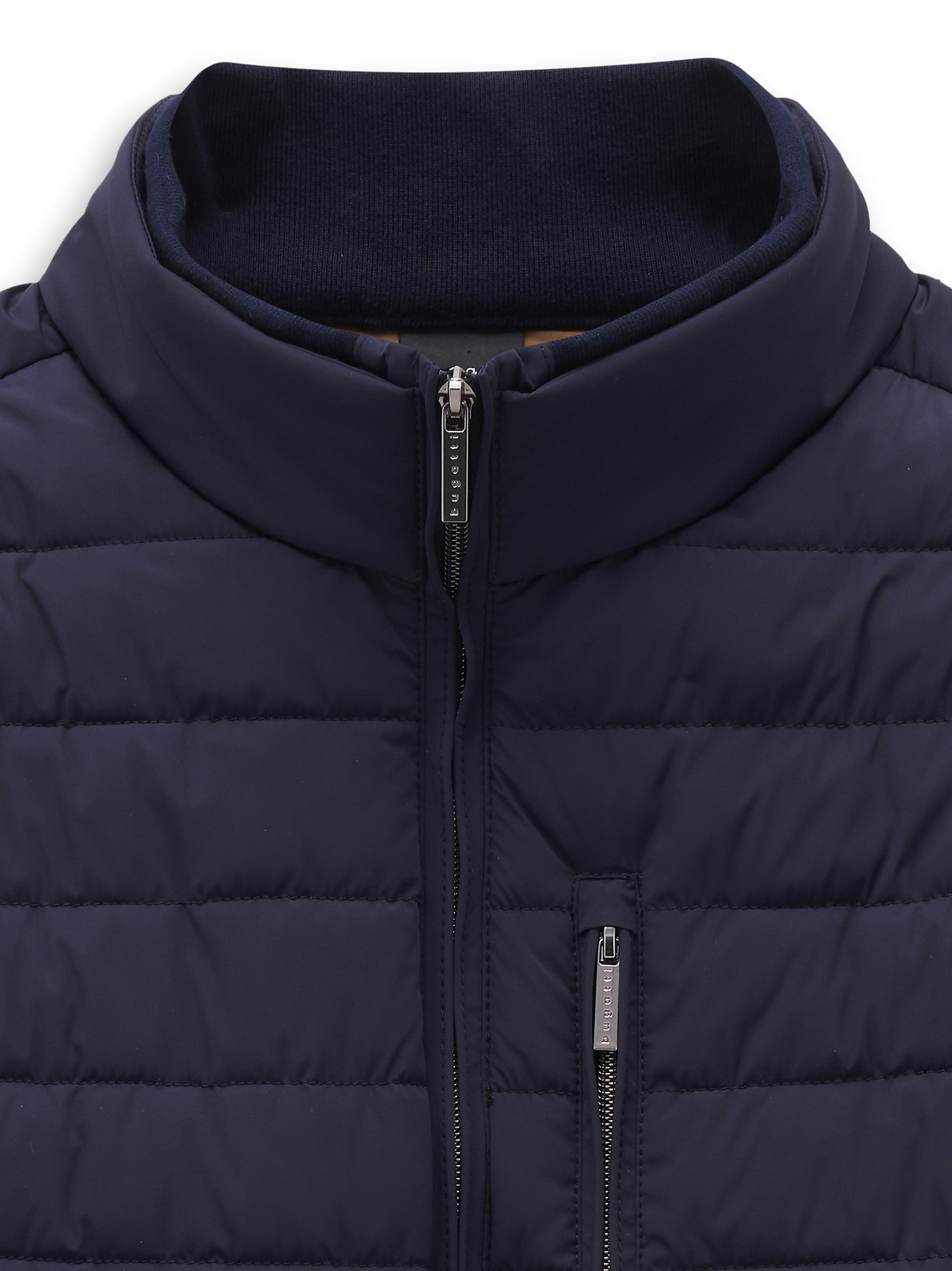 bugatti Blouson »Regular Fit« ohne Kapuze Regular Fit Stretch Steppoptik Stehkragen