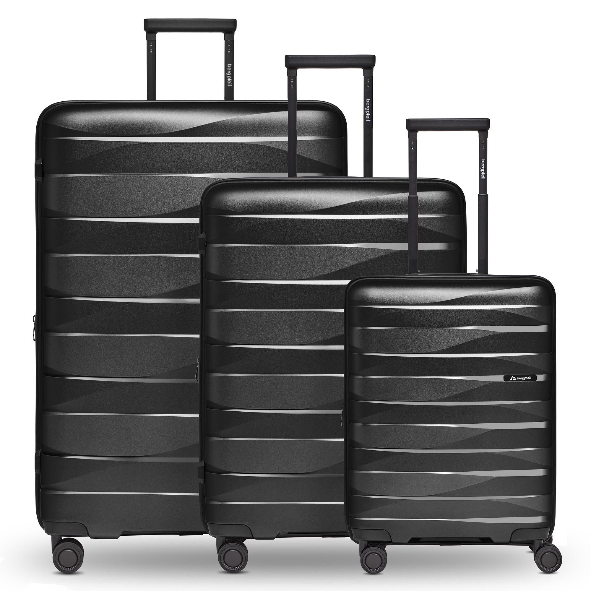 Bergpfeil "Travel 4-Rollen Kofferset 3-tlg. mit Dehnfalte"