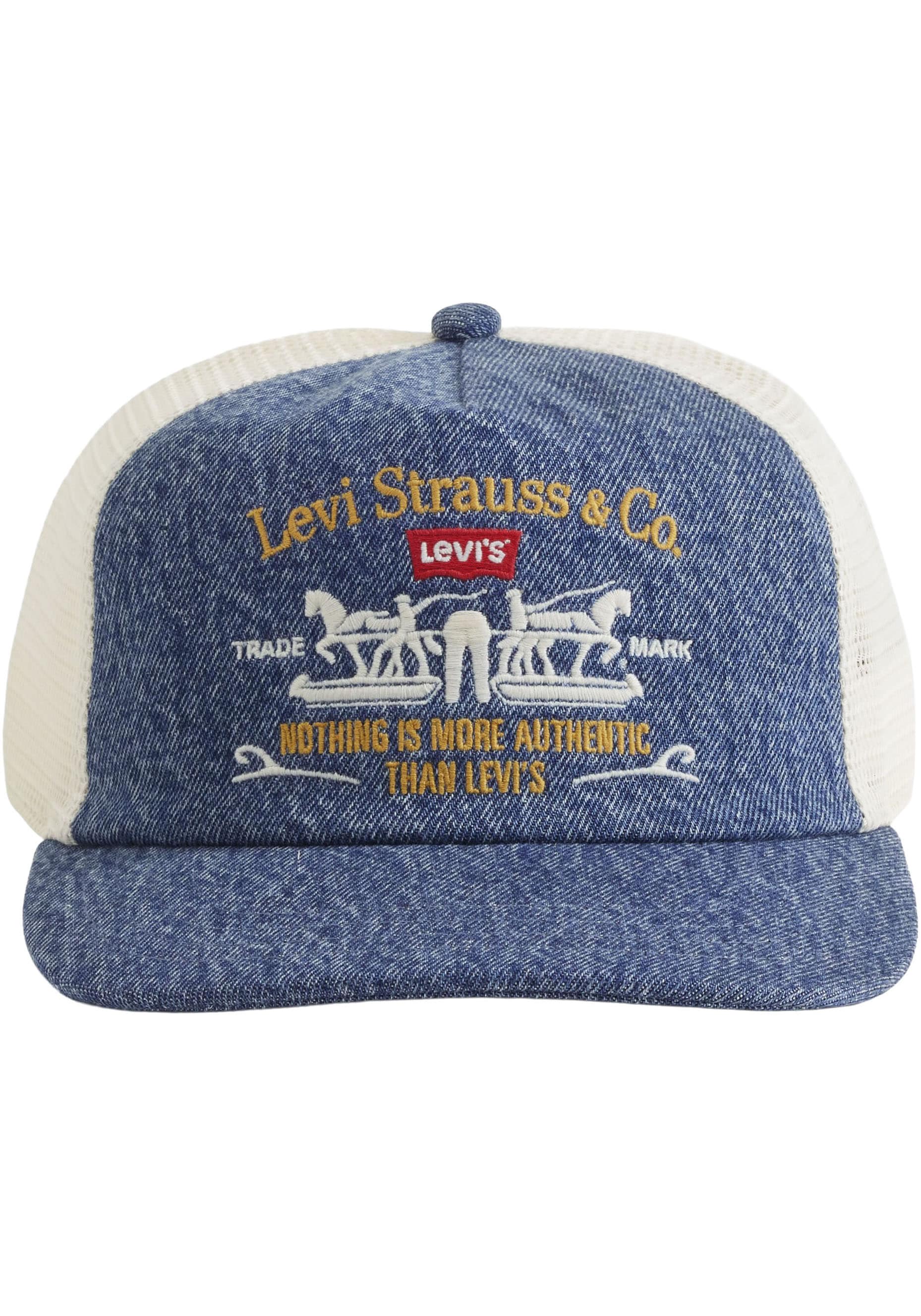 Levis Trucker Cap "SADDLEMAN TRUCKER" mit Netz und festem Schirm - verstellbar