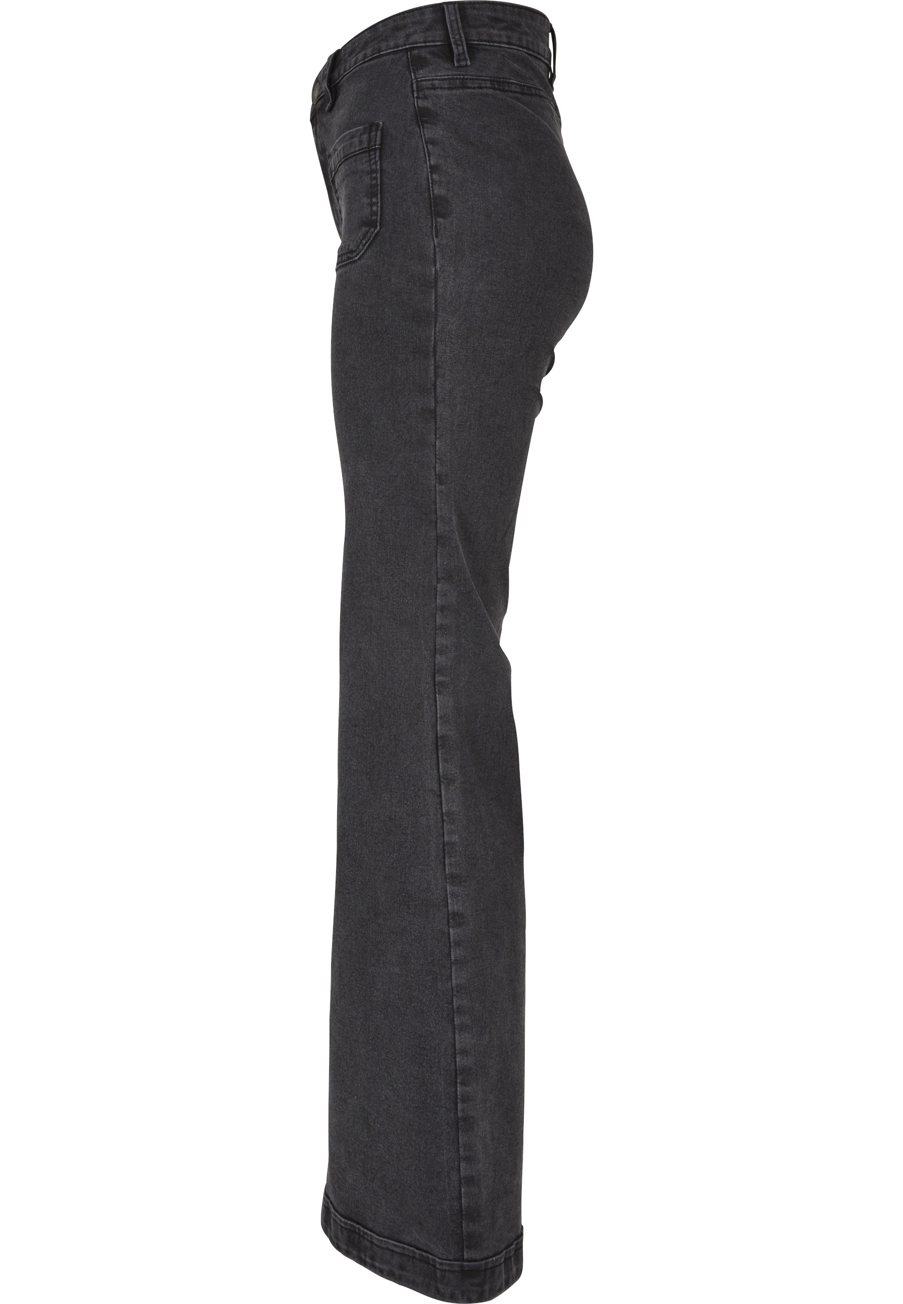 URBAN CLASSICS Outdoorhose »Urban Classics Damen Ladies Vintage Flared Denim Pants«