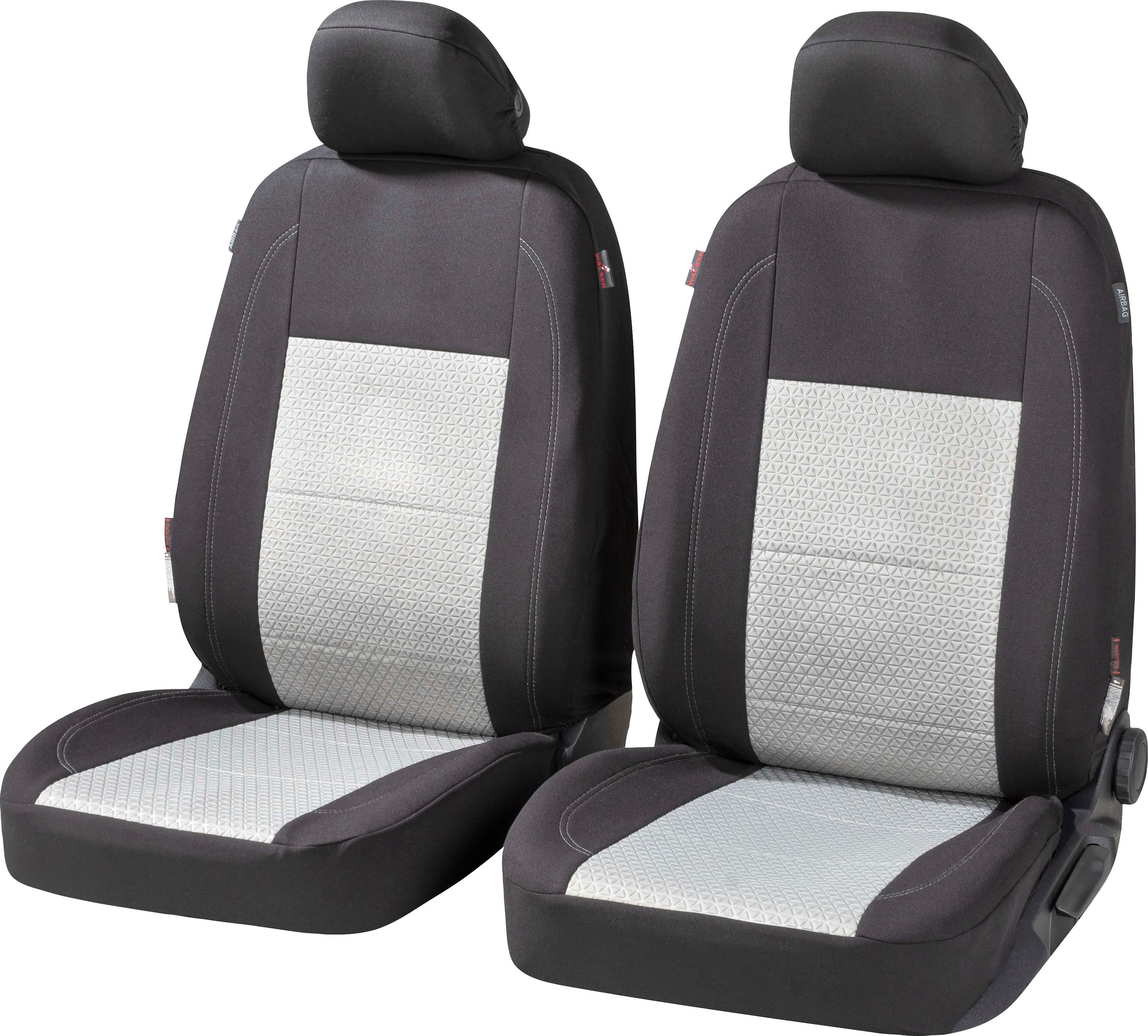 Petex Autositzbezug 11-tlg Set Active Sports universelle Passform,  Geeignet für Fahrzeuge mit/ohne Seitenairbag, SAB 1 Vario