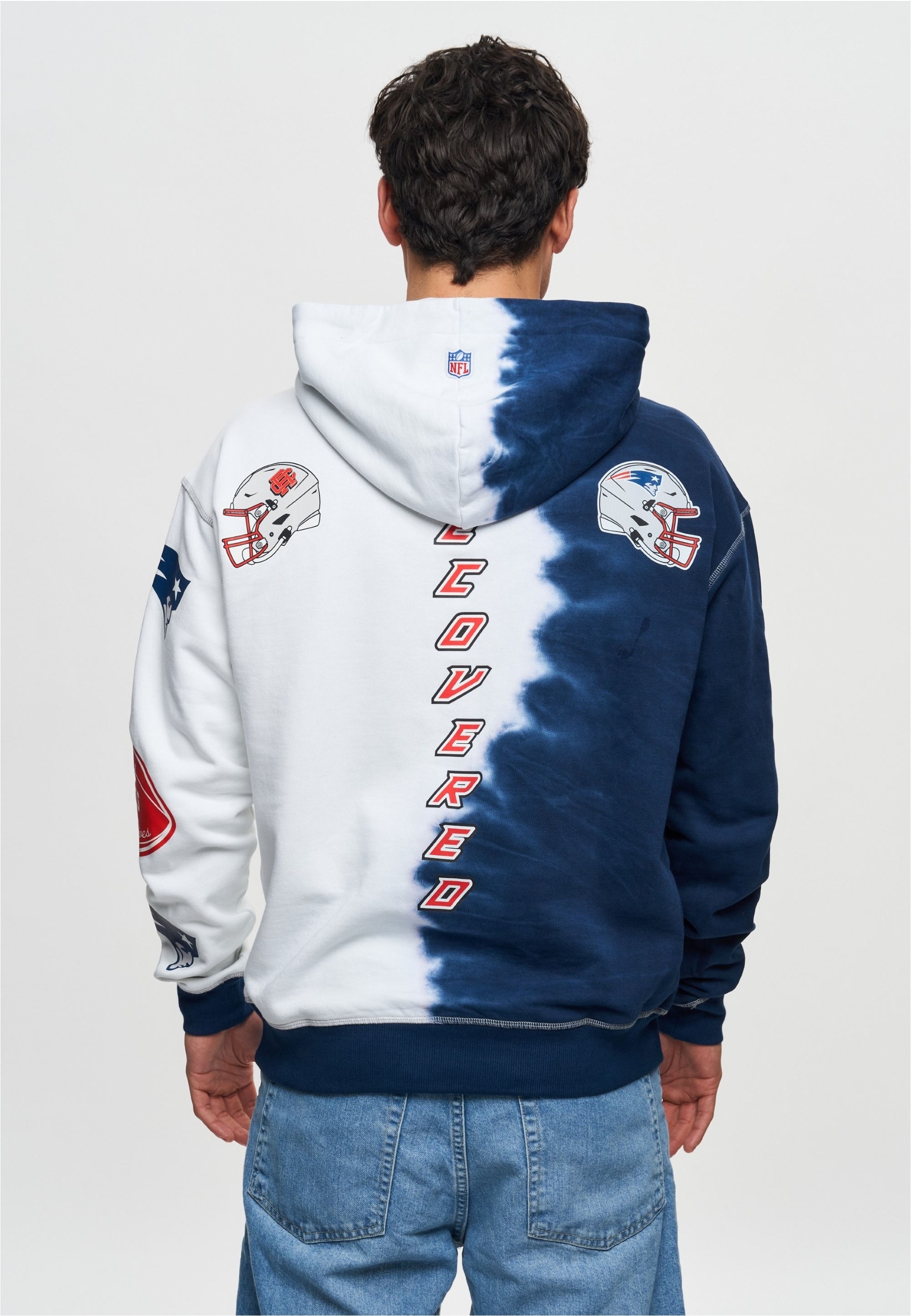 Recovered Kapuzensweatshirt »NFL Patriots Ink Dye Effect On«, für alle New England Patriots-Fans