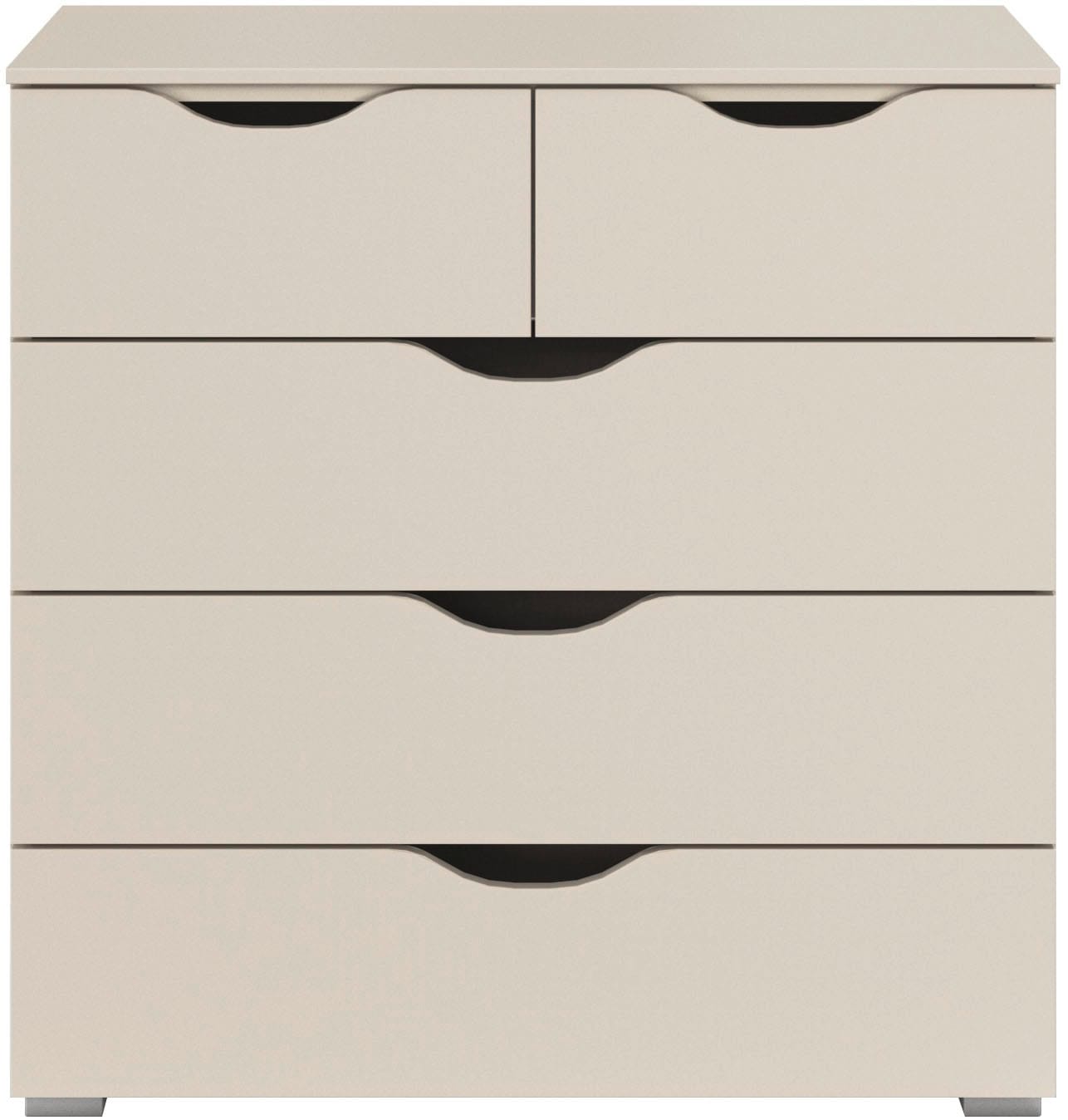 rauch Schubkastenkommode »Marlene«, (Breite 80 cm), mit 5 geräumigen Schubladen und Soft-Close-Funktion MADE IN GERMANY