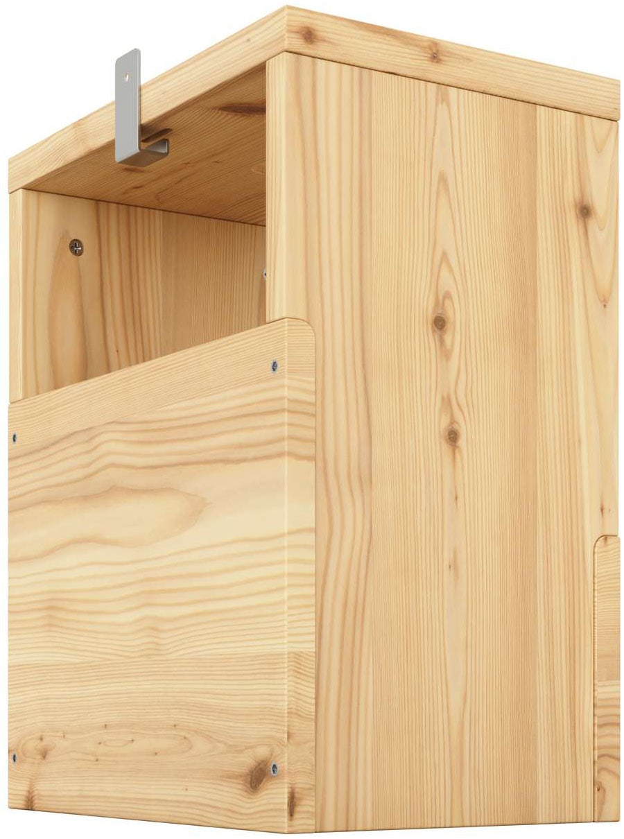 Karup Design Beistelltisch »GRAB-IT Stuhl, Hocker, Ablage, Aufbewahrung, Wandregal, Abstelltisch«, Beistelltisch mit Stauraum, Mehrzweck, zum Mitnehmen, Kiefer massiv