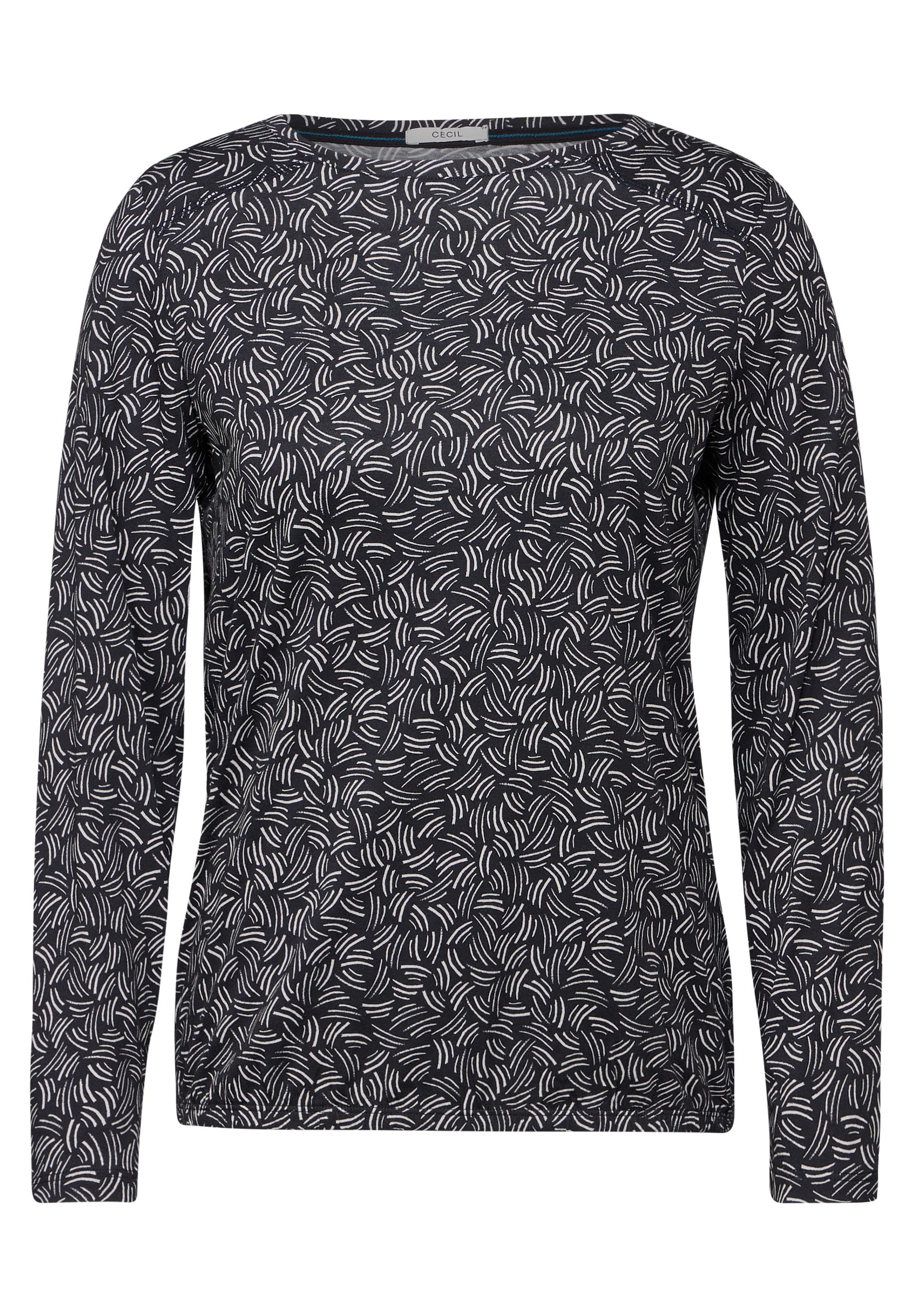 Cecil Langarmshirt, mit grafischem Muster
