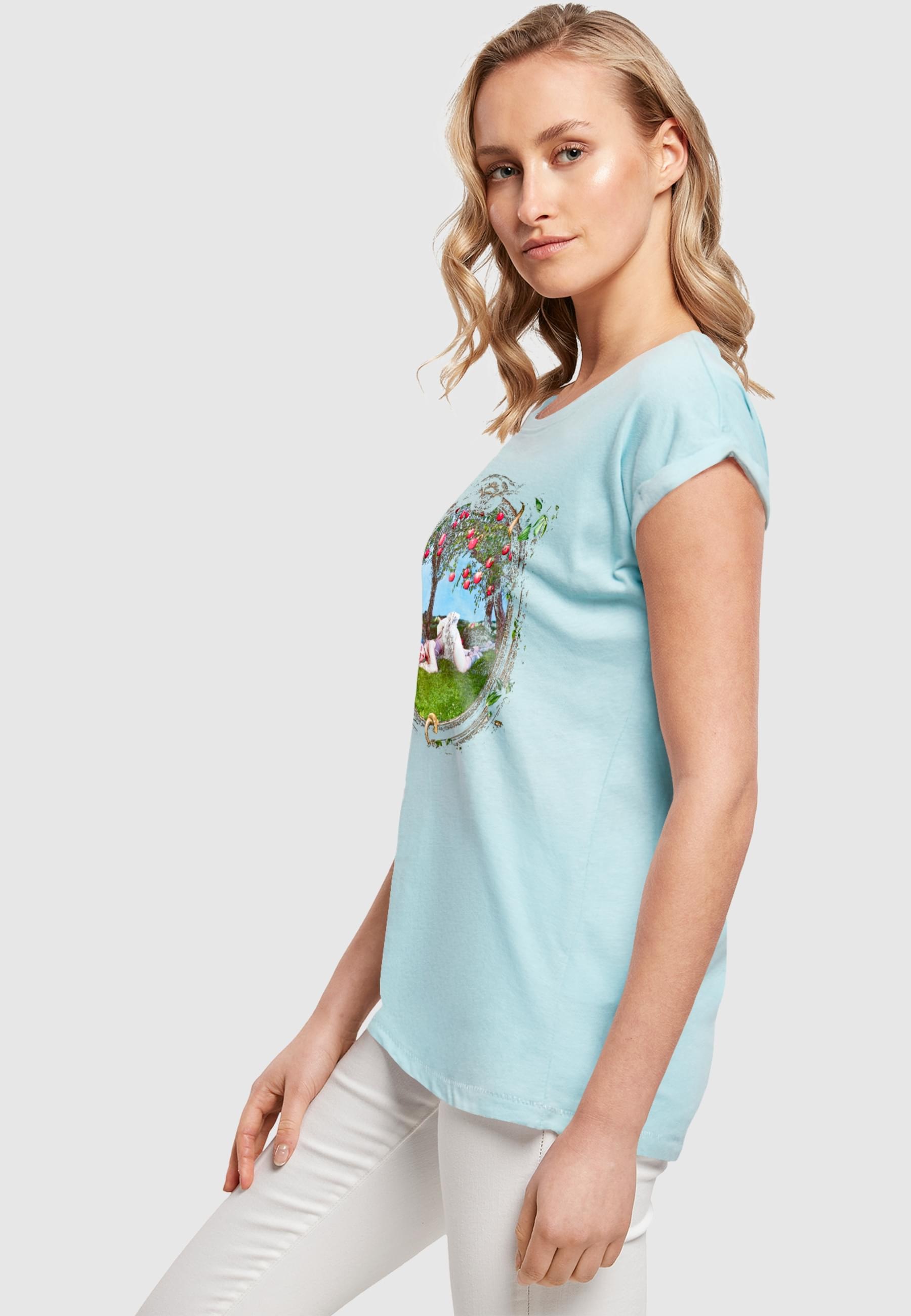 Merchcode T-Shirt »Merchcode Ladies Ashnikko - Apple Picture Extended Shoulder Tee«, (1 tlg.)