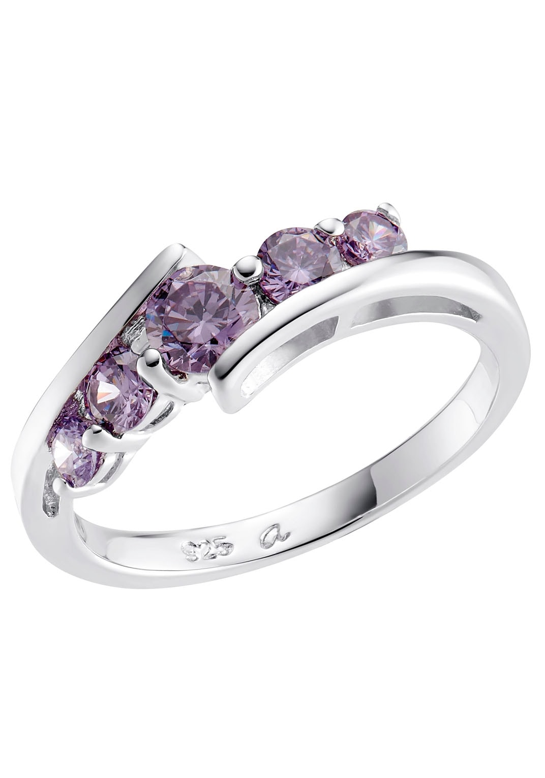 Amor Fingerring »Purple Elegance« su Zirkon...