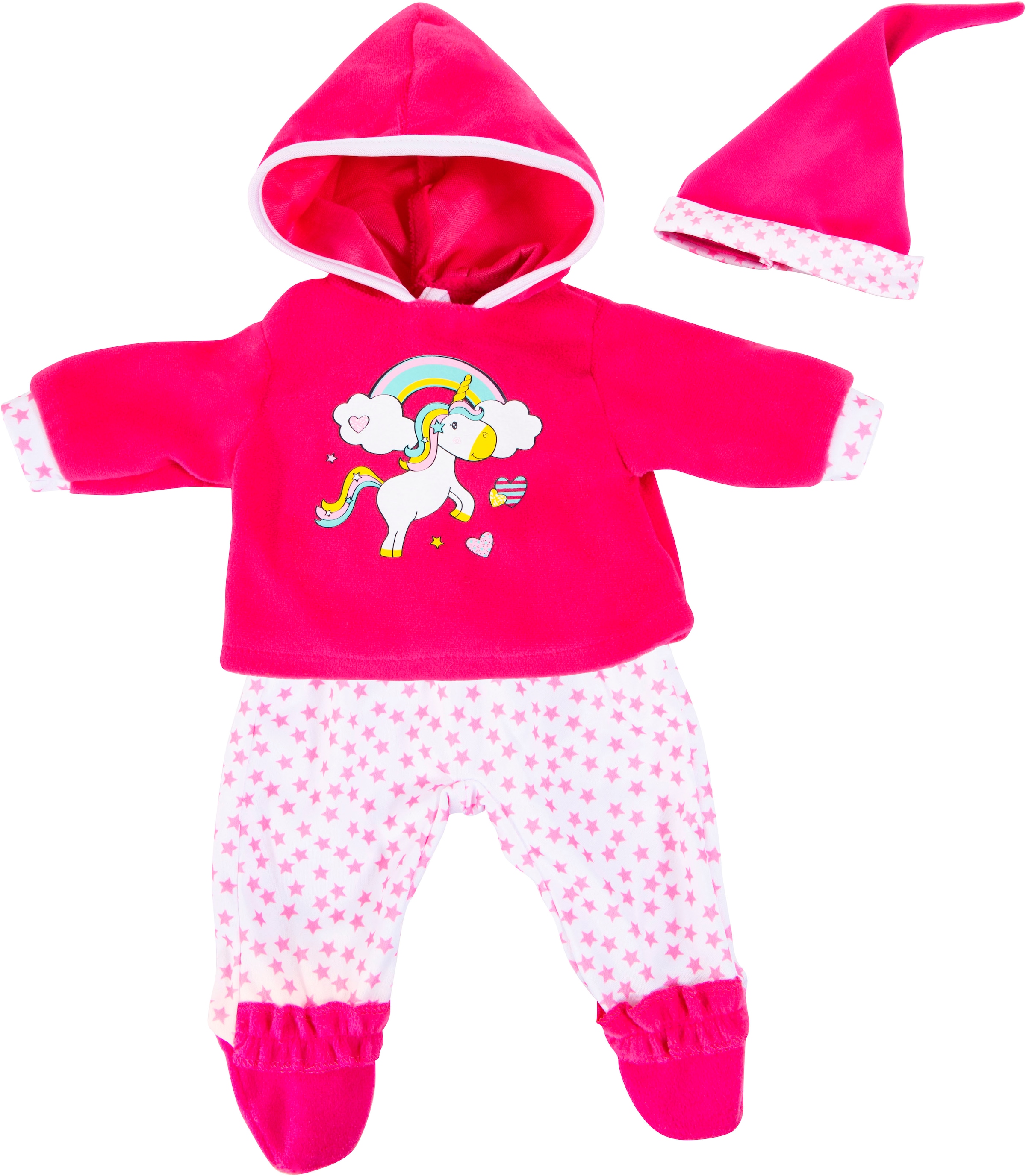 BAYER Kinder Puppenkleidung "Hose Einhorn 46 cm", pink, Puppenkleidung