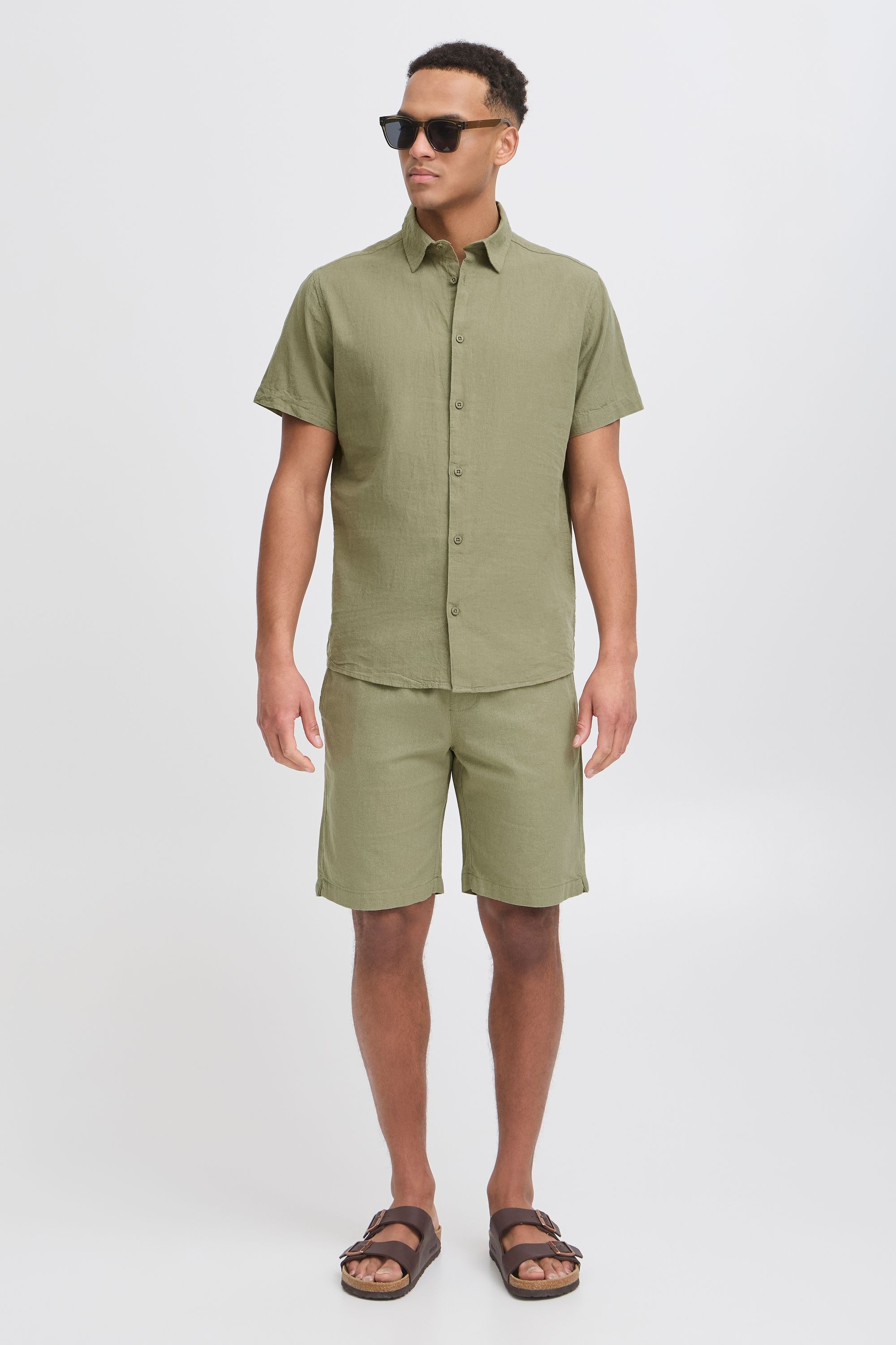 Indicode Leinenhemd "Leinenhemd IDMonk" günstig online kaufen