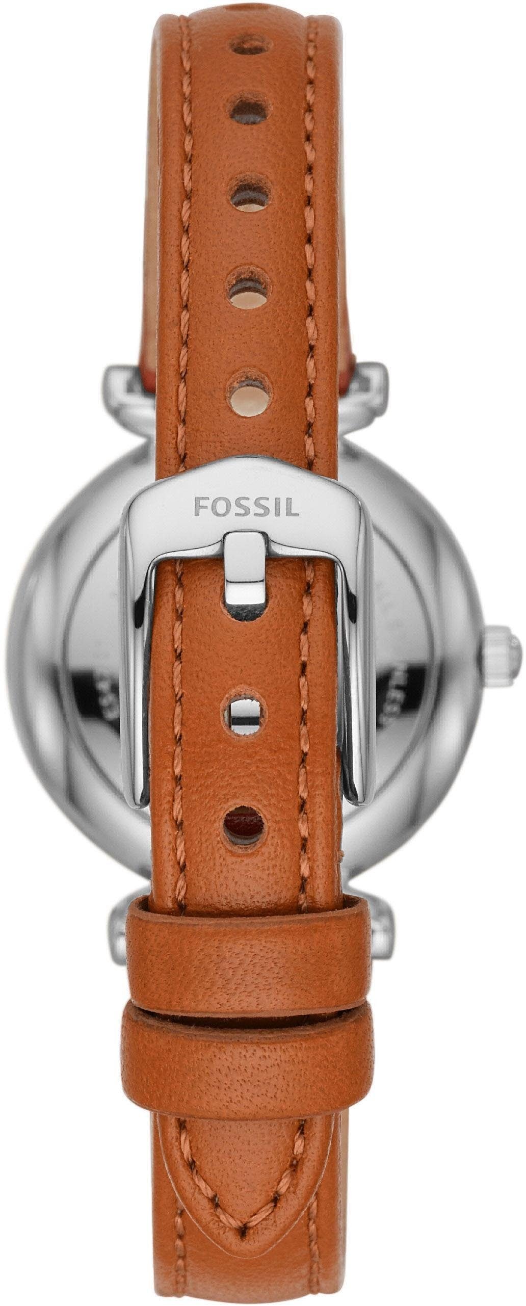 Fossil Quarzuhr »CARLIE MINI, ES4701«, Armbanduhr, Damenuhr, analog