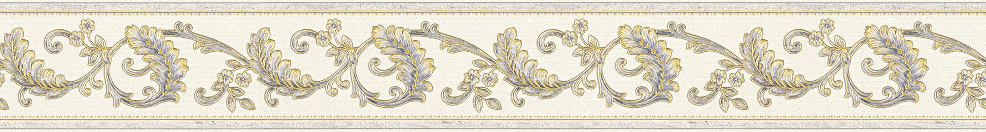 A.S. Création Bordüre "Only Borders", Barock-ornamental-gemustert, Designer Tapete Bordüre Glitzereffekt Borte Wohnzimme