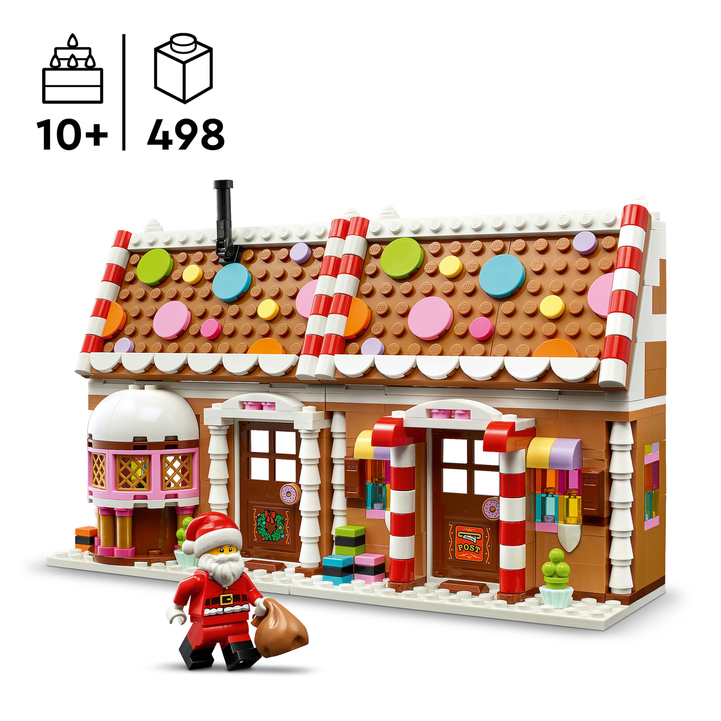 LEGO® Konstruktionsspielsteine »Weihnachtliches Lebkuchenhaus (40809), LEGO Iconic« Made in Europe