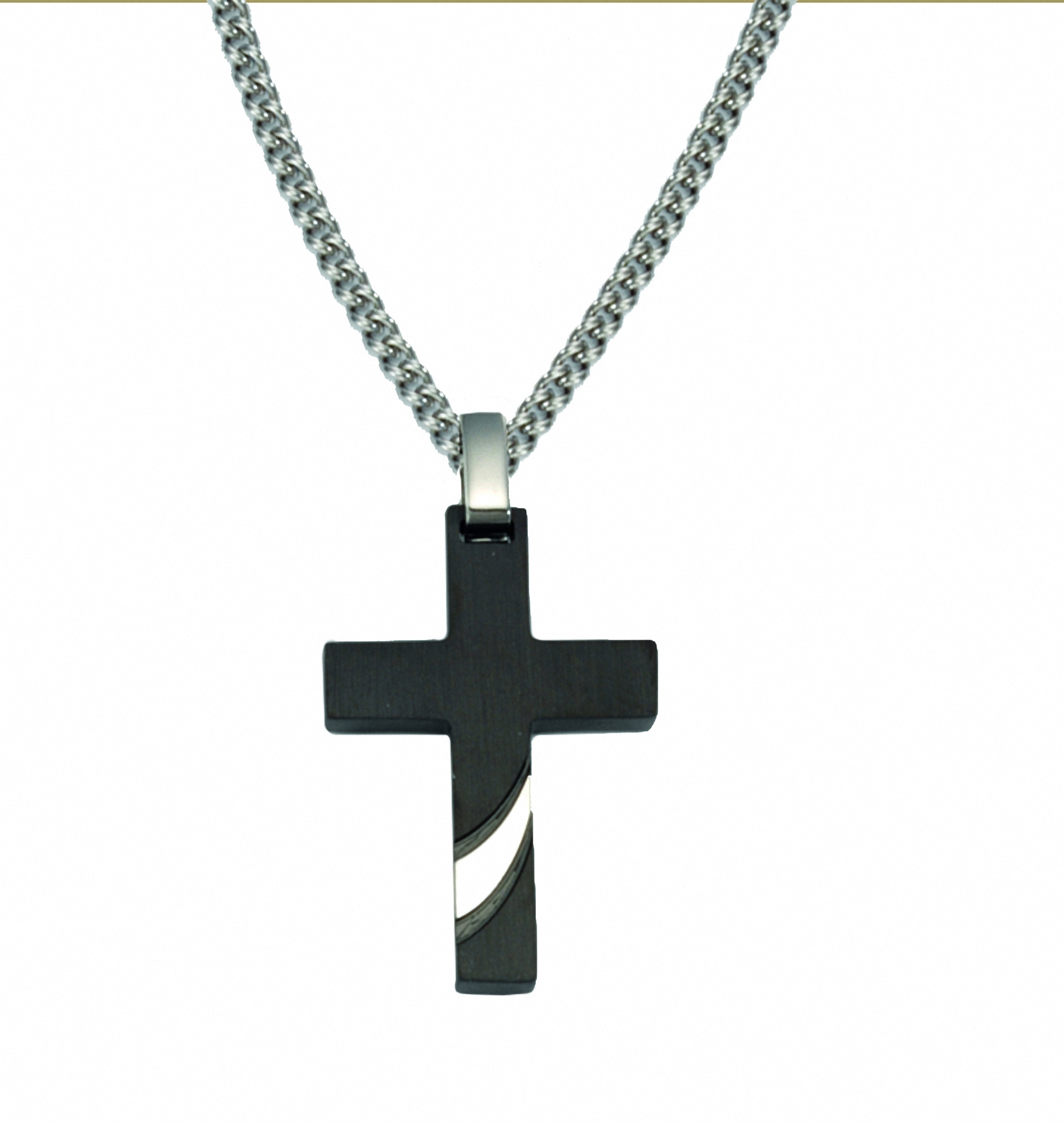 Anhänger«, | mit Halskette - Schmuckset Kreuz Adelia´s BAUR Friday »Edelstahl Kettenanhänger Black Set