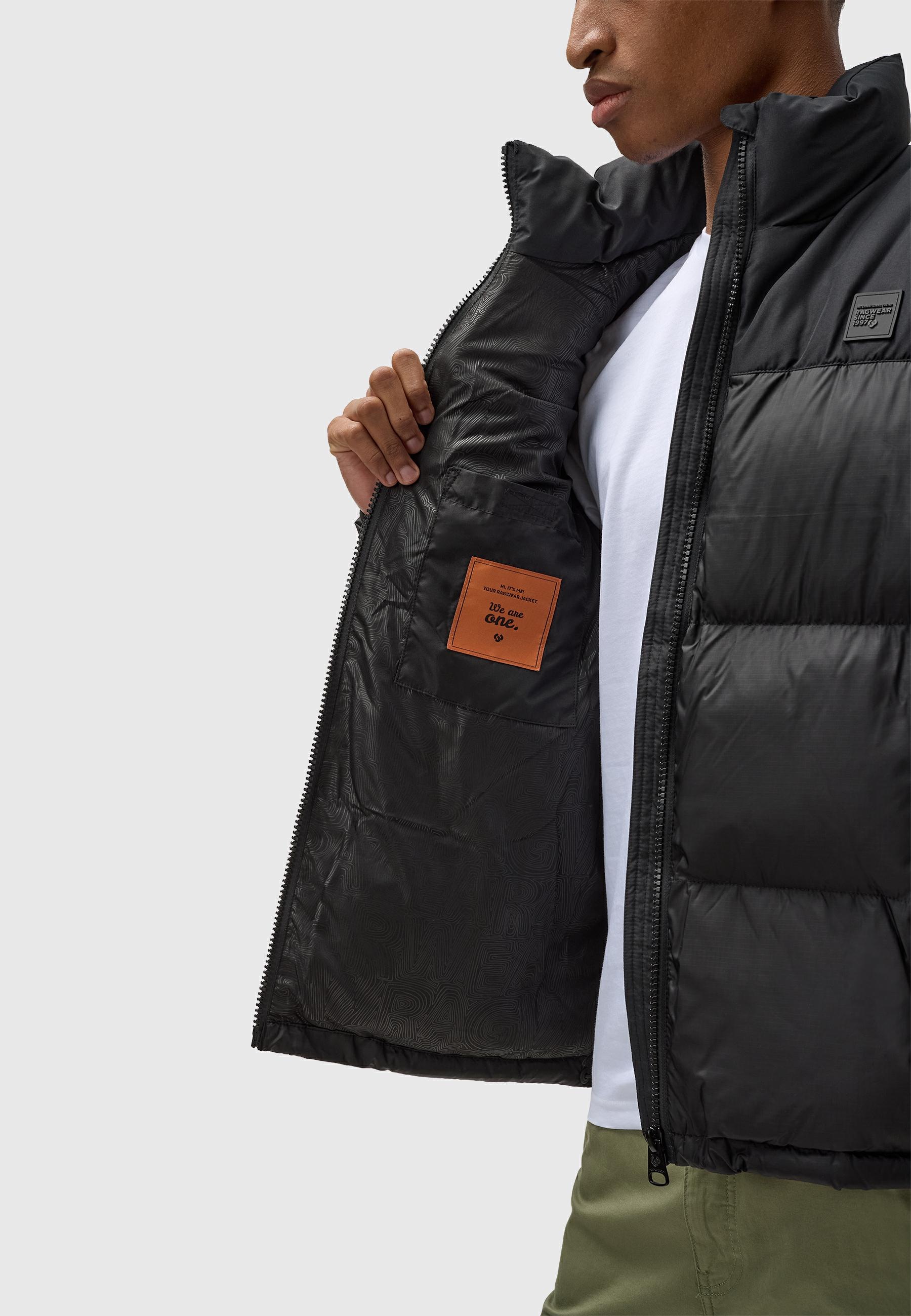 Ragwear Outdoorjacke »Stafen«, ohne Kapuze, Wasserdichte Herren Winterjacke im Retro-Look