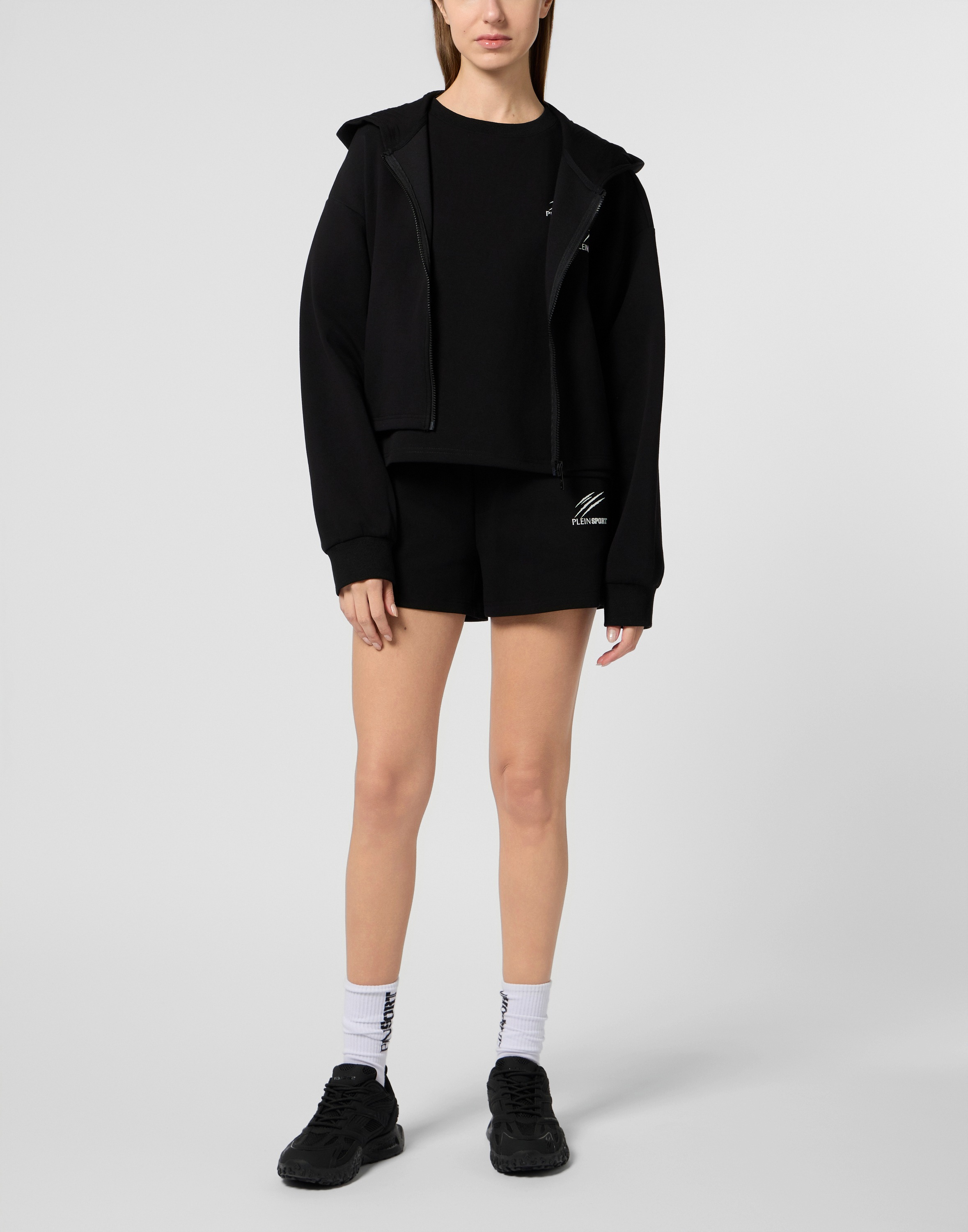 PLEIN SPORT Kapuzensweatjacke »Zip Hoodie Icon Scratch«
