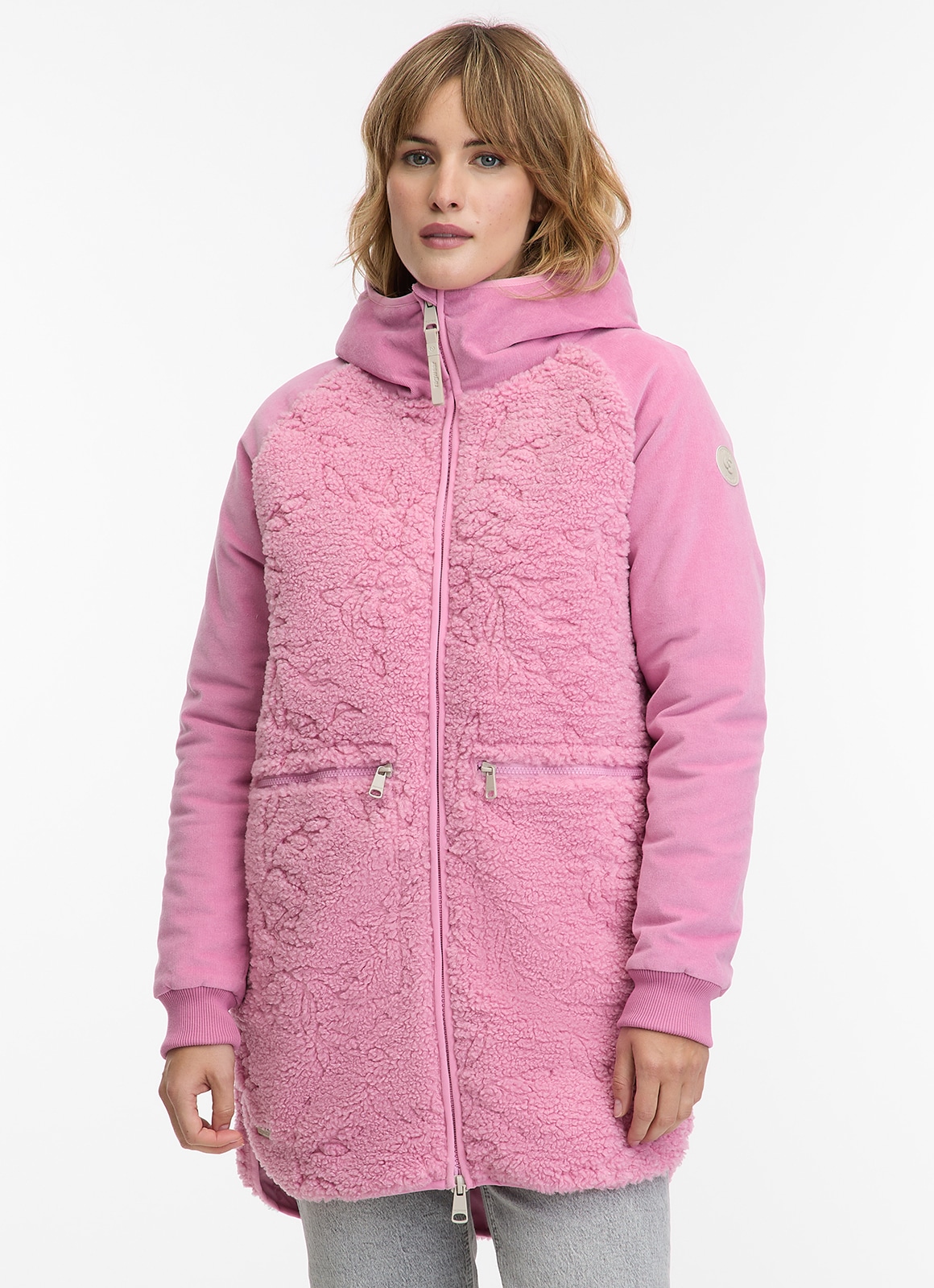 Ragwear Kapuzenplüschjacke "LONGEDDY" ohne Kapuze günstig online kaufen