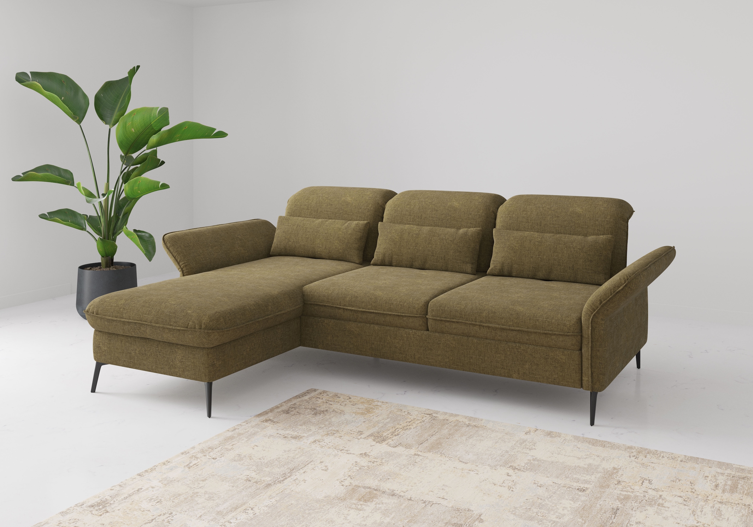 sit&more Ecksofa "Emely", mit Sitztiefenverstellung optional mit Bettfunkti günstig online kaufen