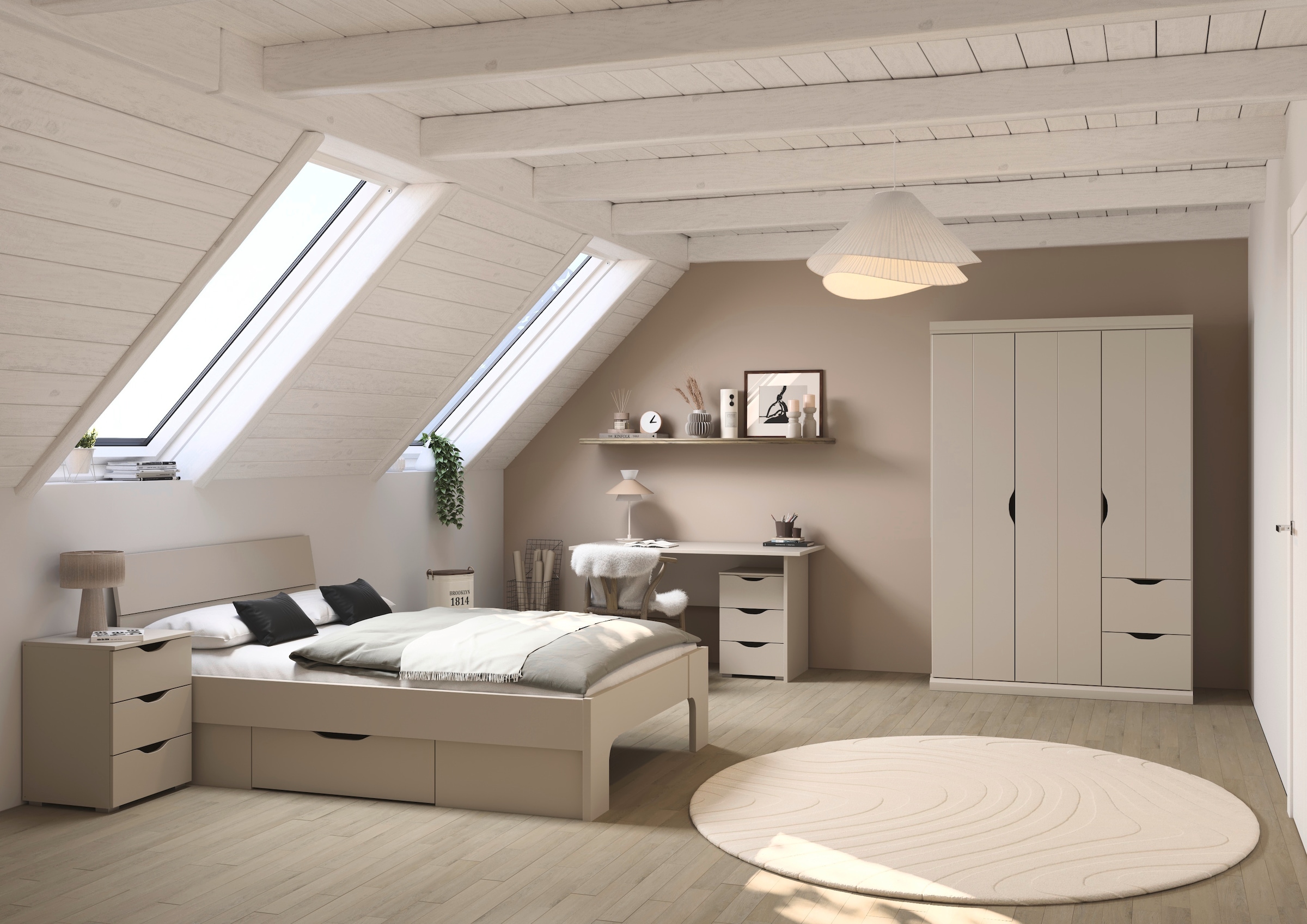 rauch Schreibtisch »Marlene«, (Breite 140 cm), mit 3 geräumigen Schubladen und Soft-Close-Funktion MADE IN GERMANY
