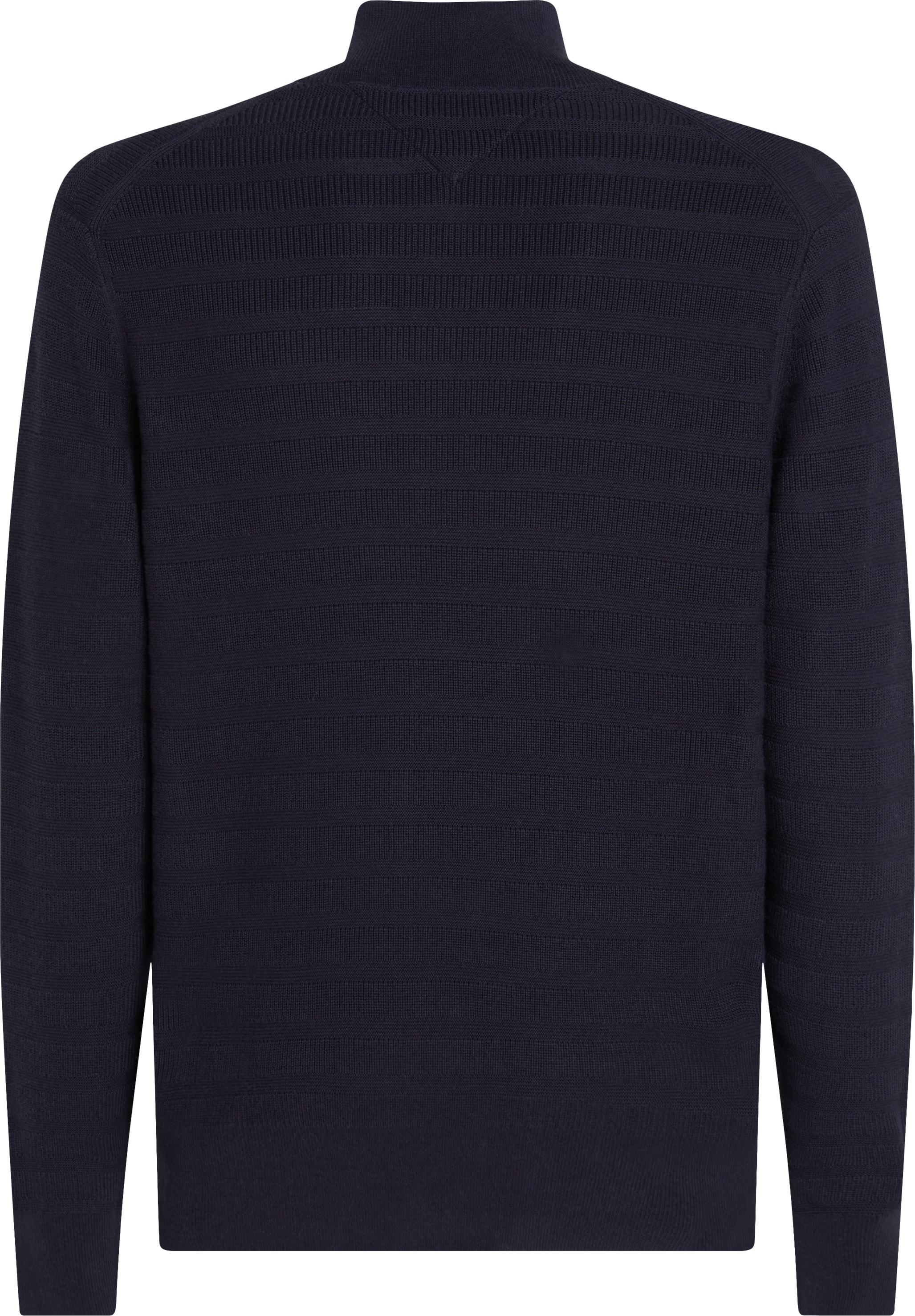 Tommy Hilfiger Troyer »STRIPE STRUCTURE ZIP MOCK«, mit modischer Struktur