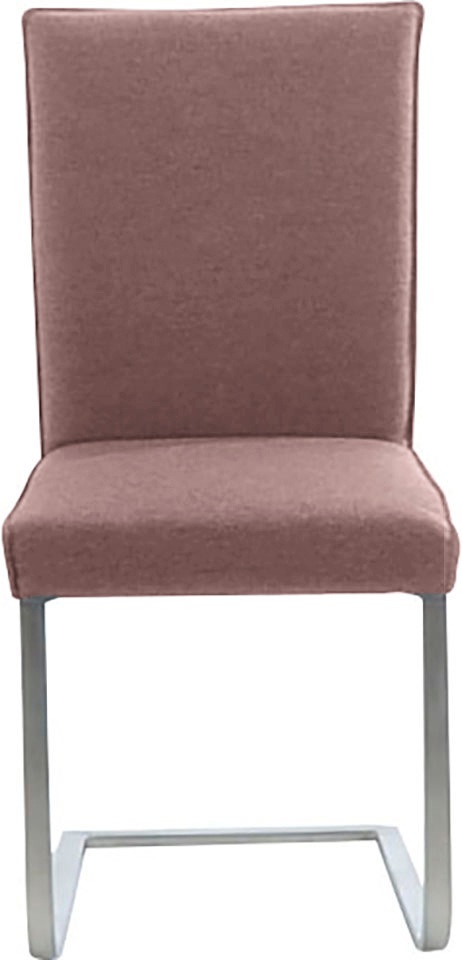 K+W Komfort & Wohnen Freischwinger "Santos III" () mit Sattlernaht, Gestell günstig online kaufen