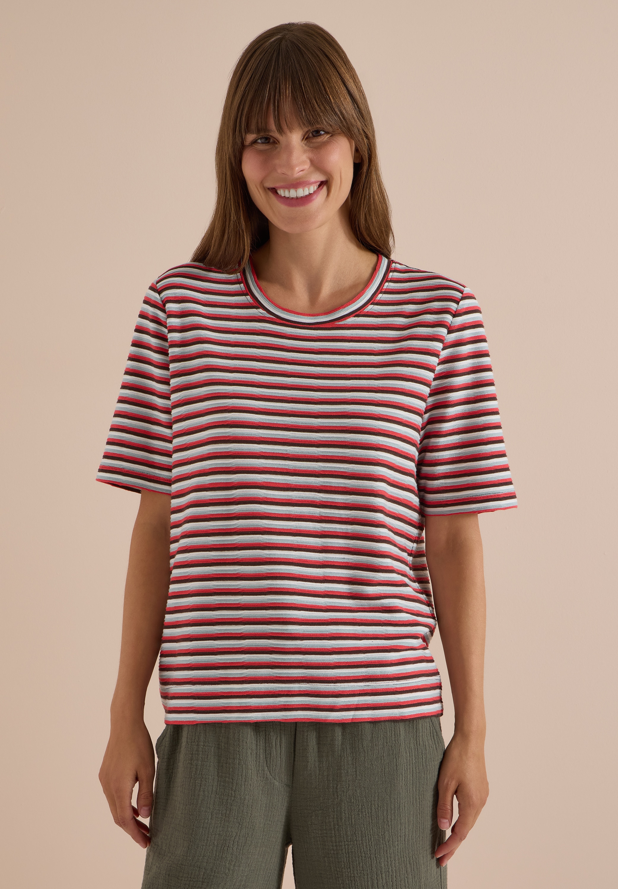 Cecil Print-Shirt im Streifendesign