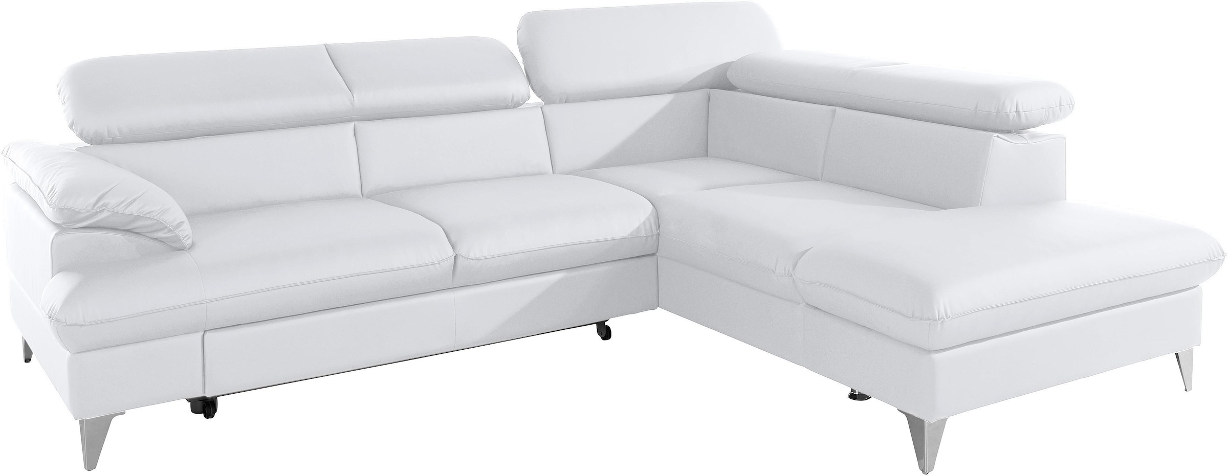 COTTA Ecksofa »Caluso L-Form«, inklusive Kopfteilverstellung, wahlweise mit Bettfunktion