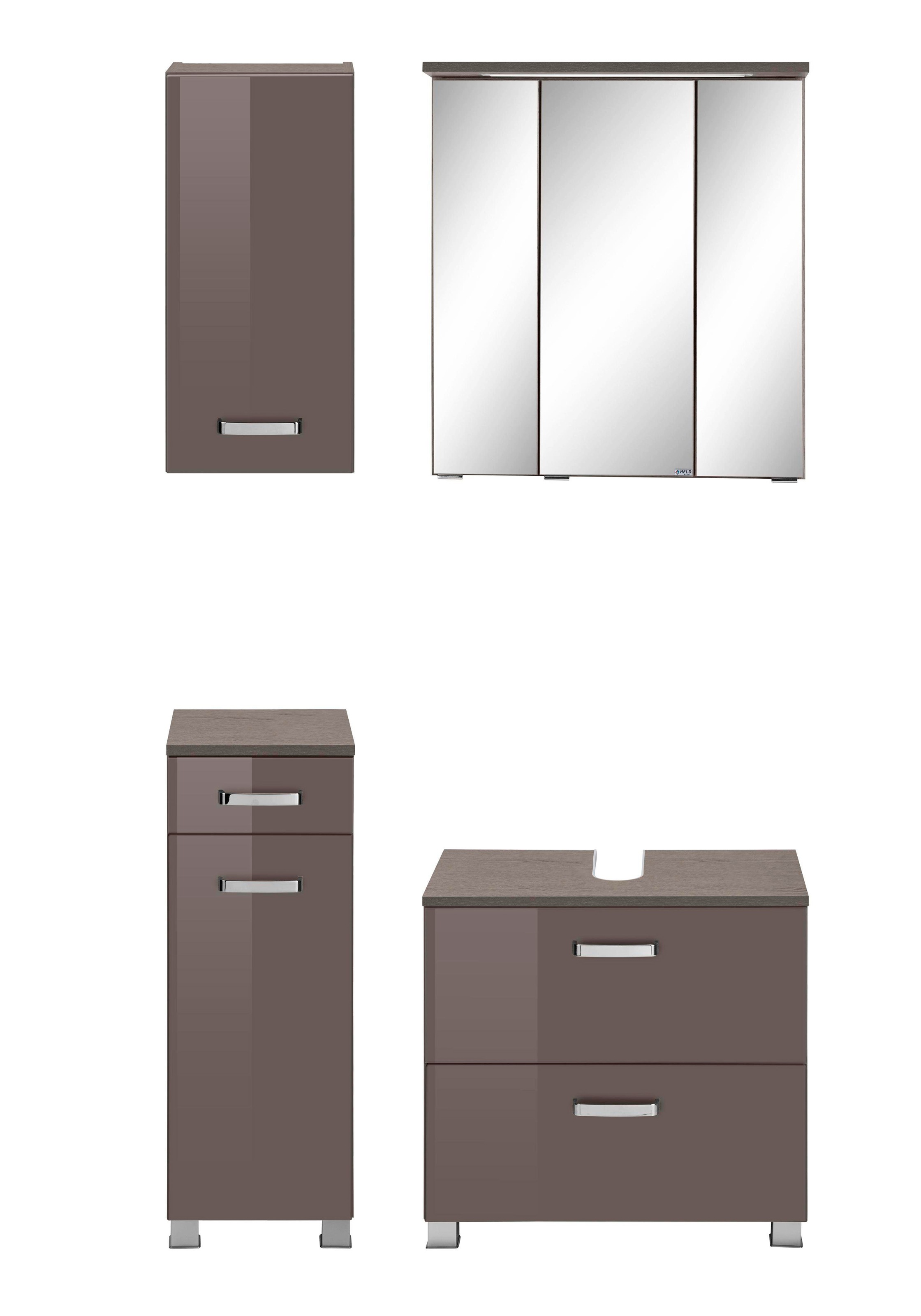 welltime Badmöbel-Set "Ravenna" 4 Stk. tlg. Hängeschrank, Unterschrank, Spi günstig online kaufen