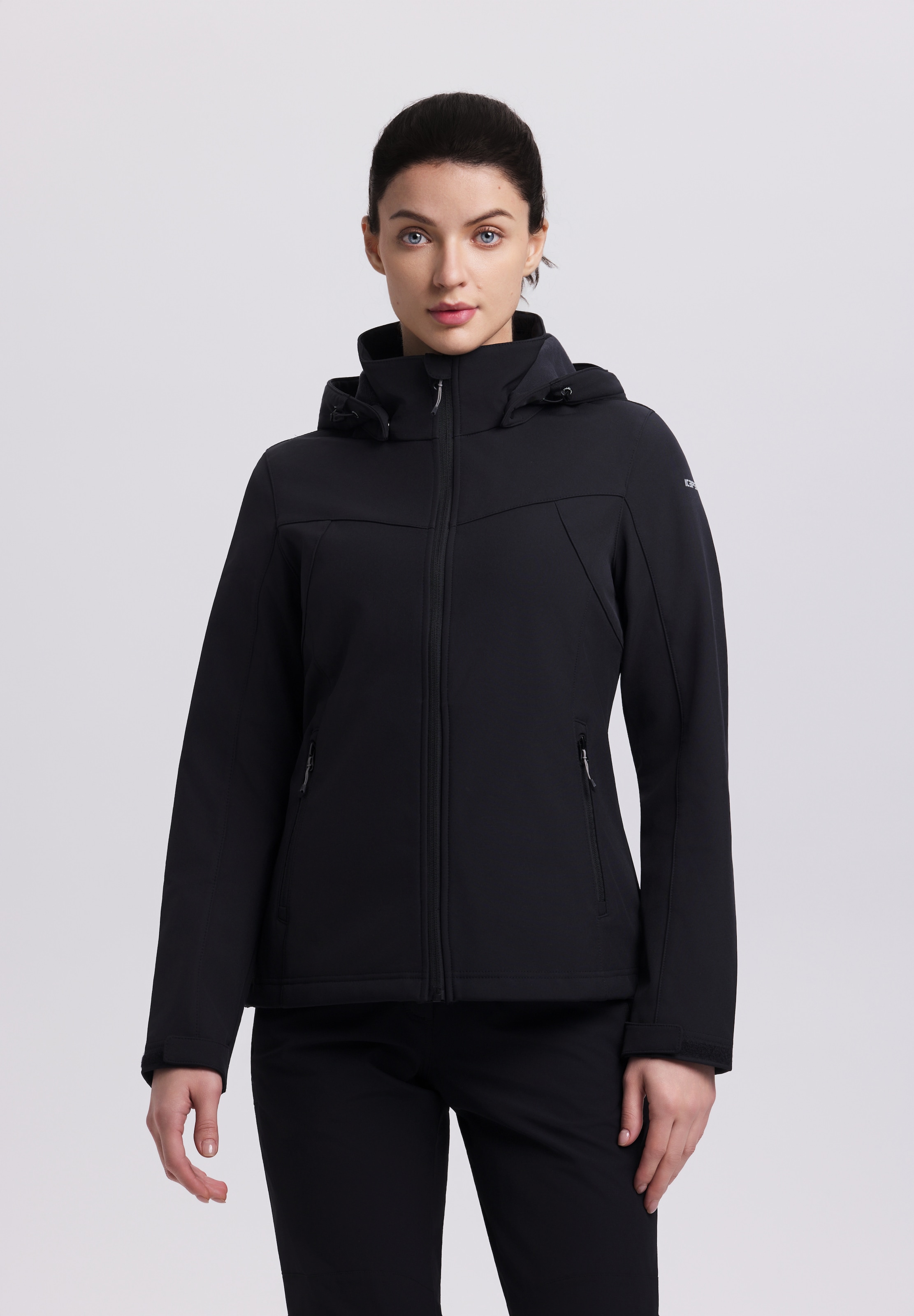 Icepeak Softshelljacke "ICEPEAK BRENHAM" mit Kapuze Winddicht & Wasserabweisend & Atmungsaktiv