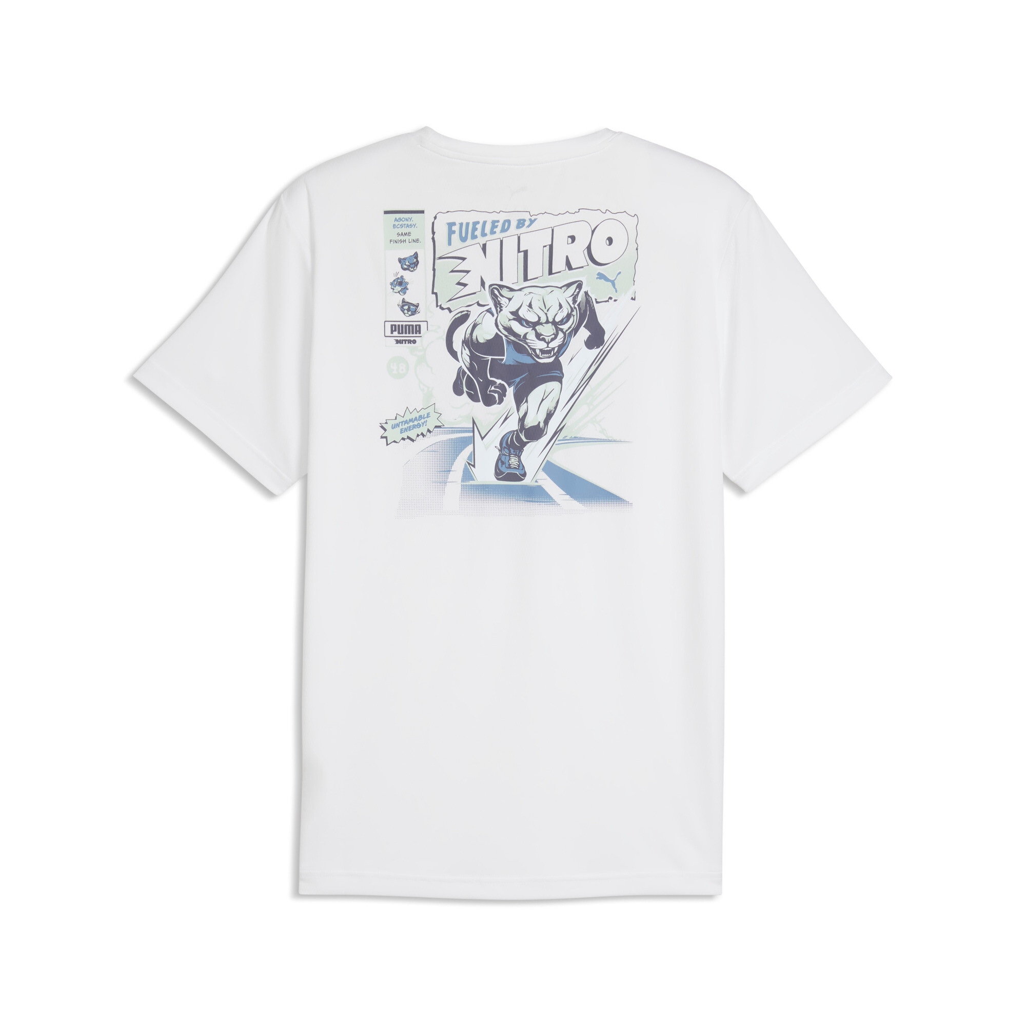PUMA Laufshirt "M RUN NITRO GRAPHIC TEE" mit Rundhalsausschnitt, atmungsaktiv, schnelltrocknend