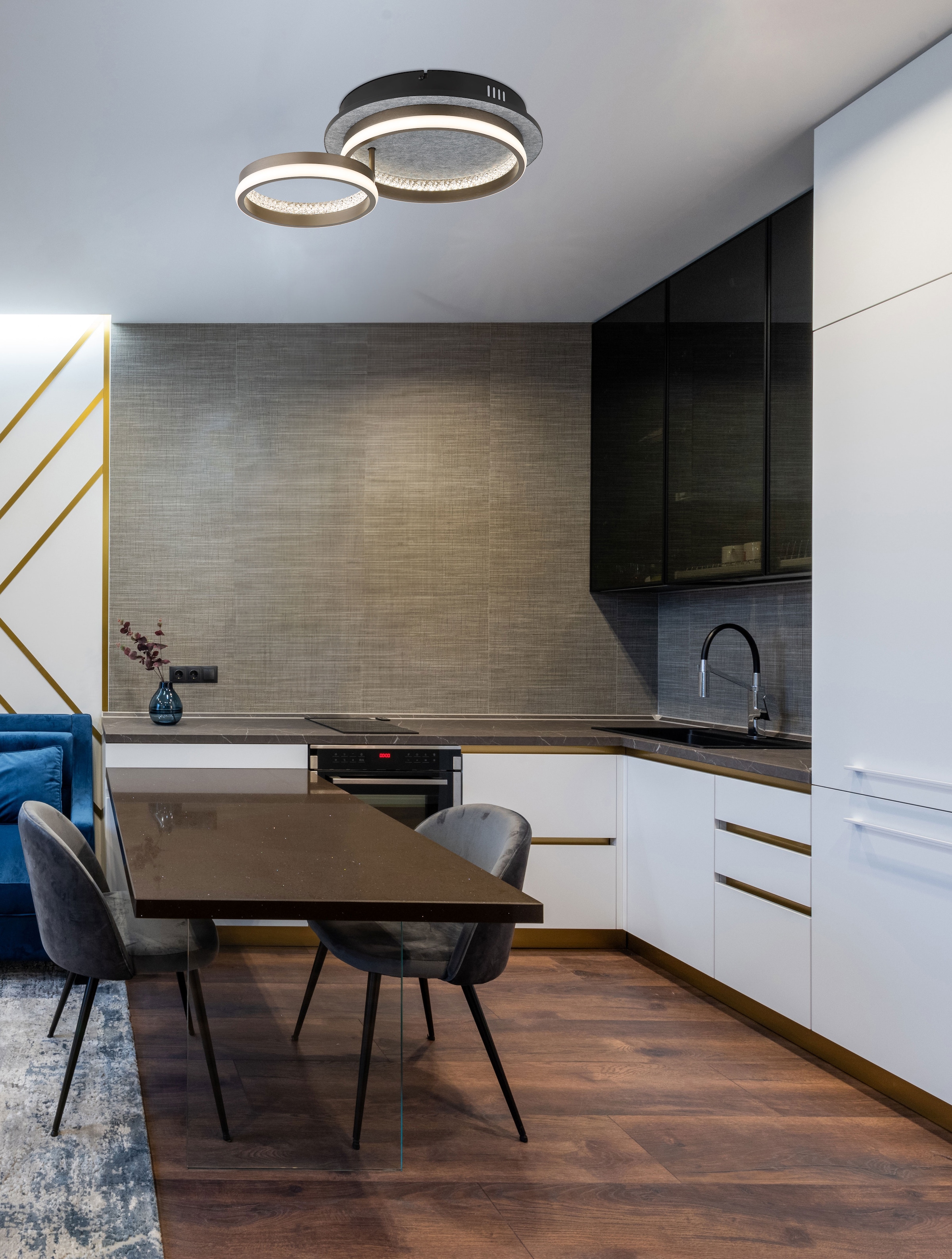 GLOBO LIGHTING Deckenleuchte »DELLA« LED-Modul 1 Stk. LED Deckenleuchte Wohn- & Schlafzimmer Kristall