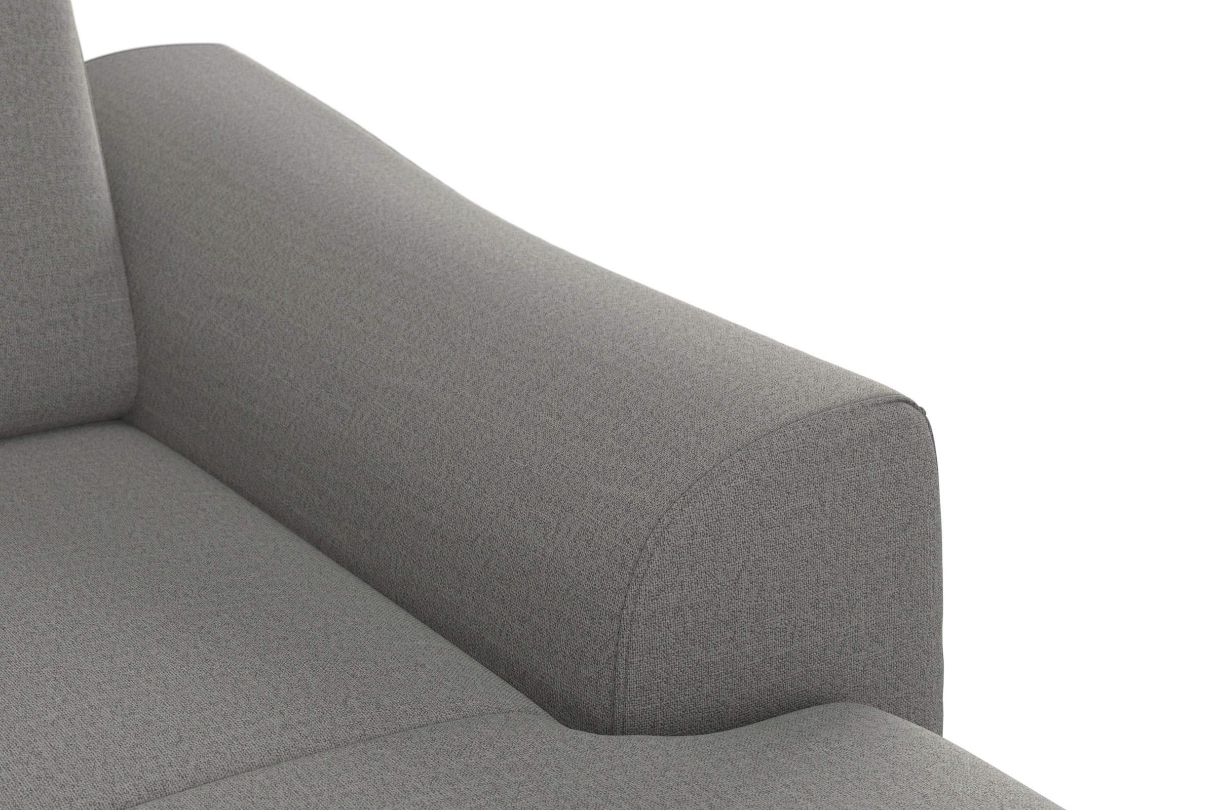 sit&more Ecksofa »Dundee L-Form« mit Federkern und Edelstahlfüßen, wahlweise mit Kopfteilverstellung