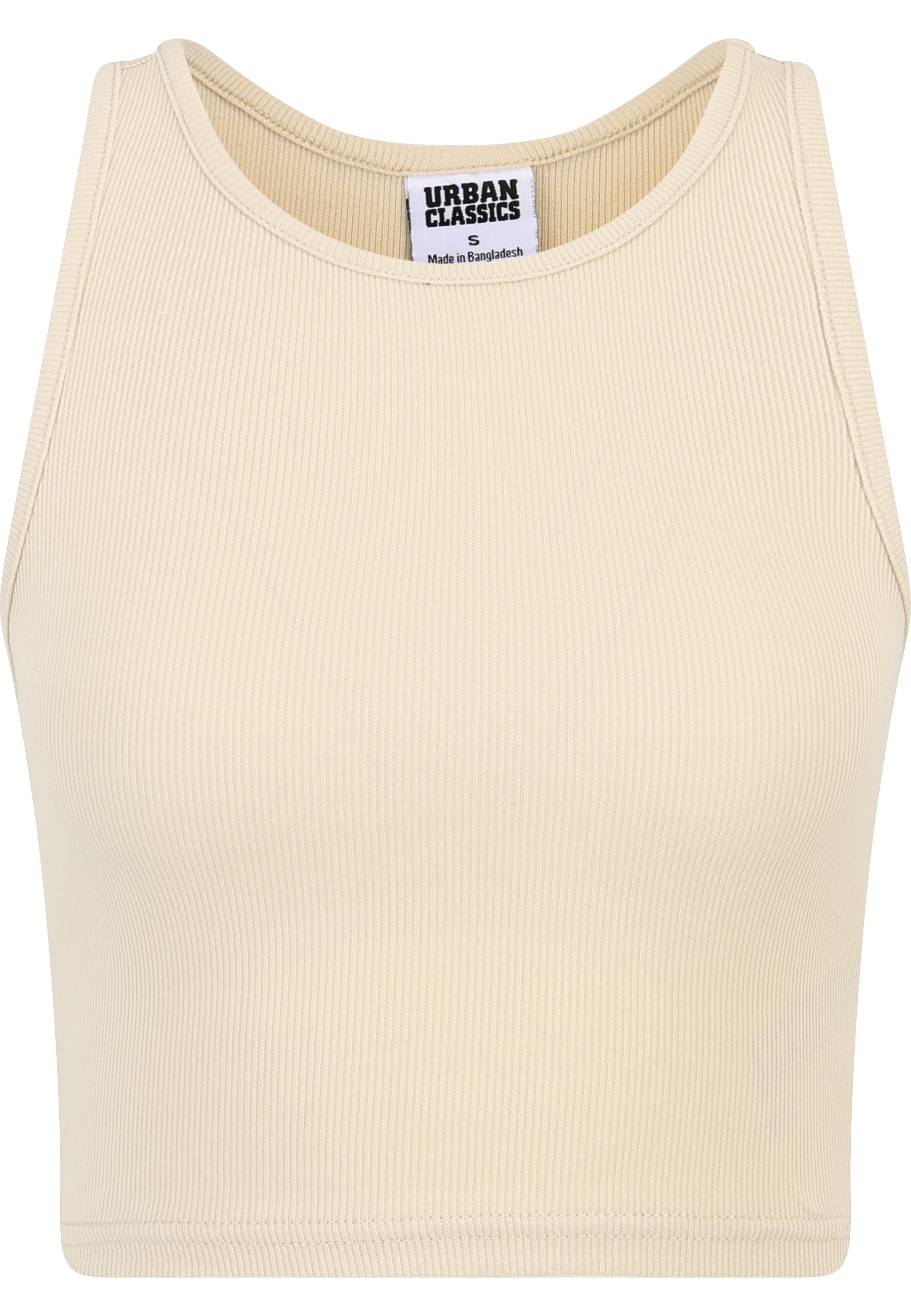 URBAN CLASSICS Tanktop "Urban Classics Damen Ladies Cropped Rib Top 2-Pack" günstig online kaufen