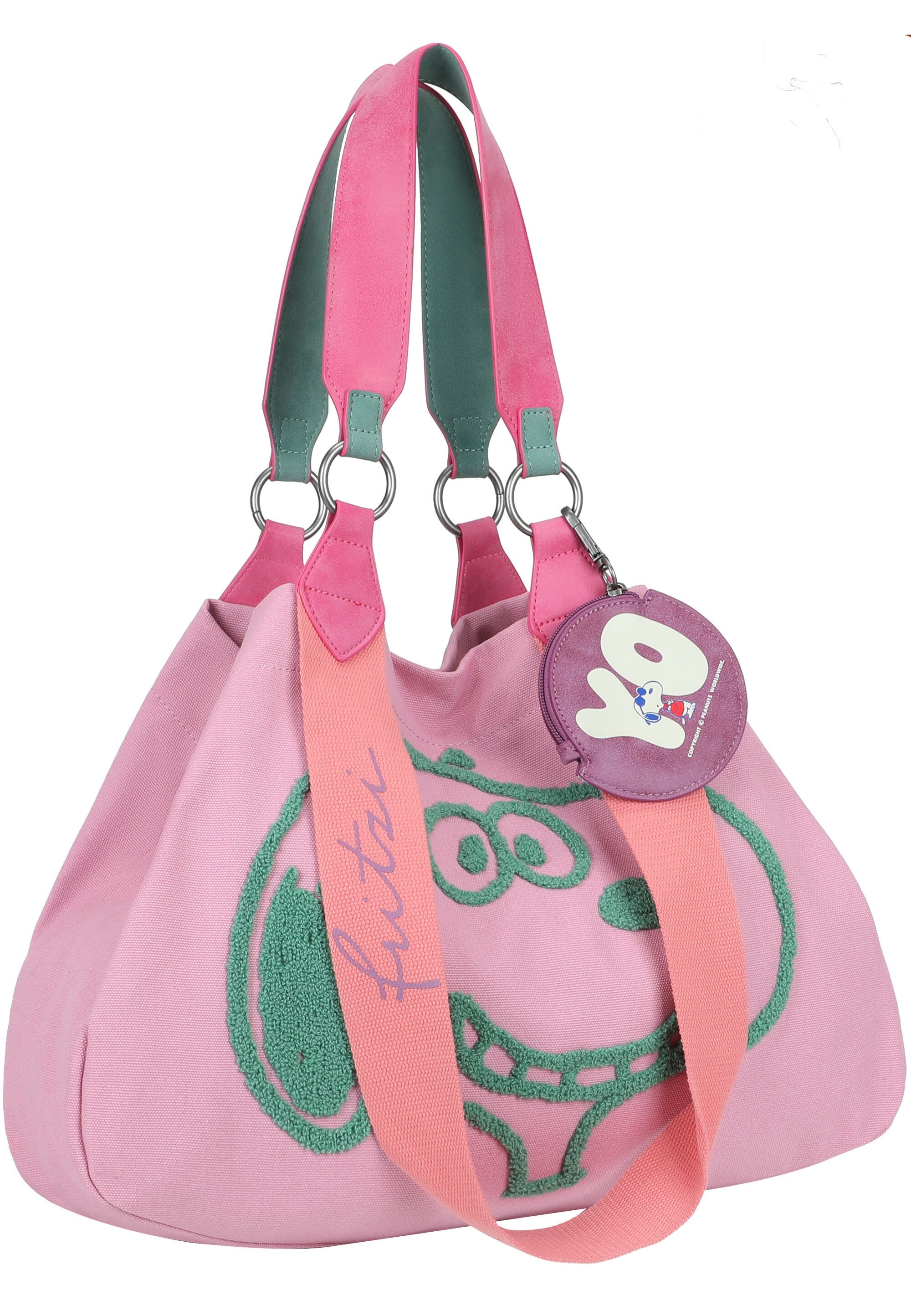 Fritzi aus Preußen Shopper »PeanutsTM x fritzi Izzy Medium Smile Flocked« mit Peanuts-Motiv