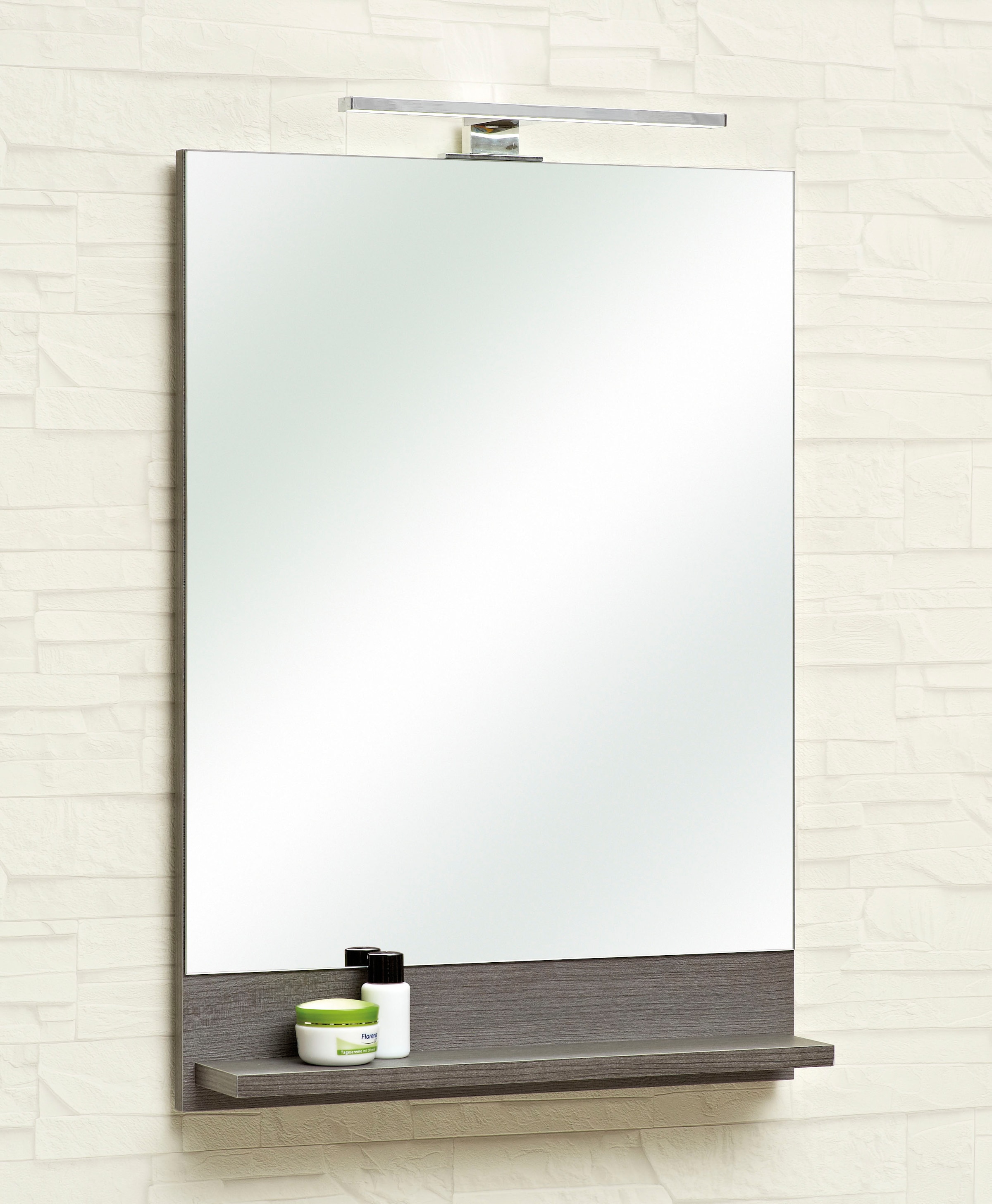 Badspiegel »Quickset Bad Flächenspiegel mit Ablage, 50 cm breit, ohne Beleuchtung«,...