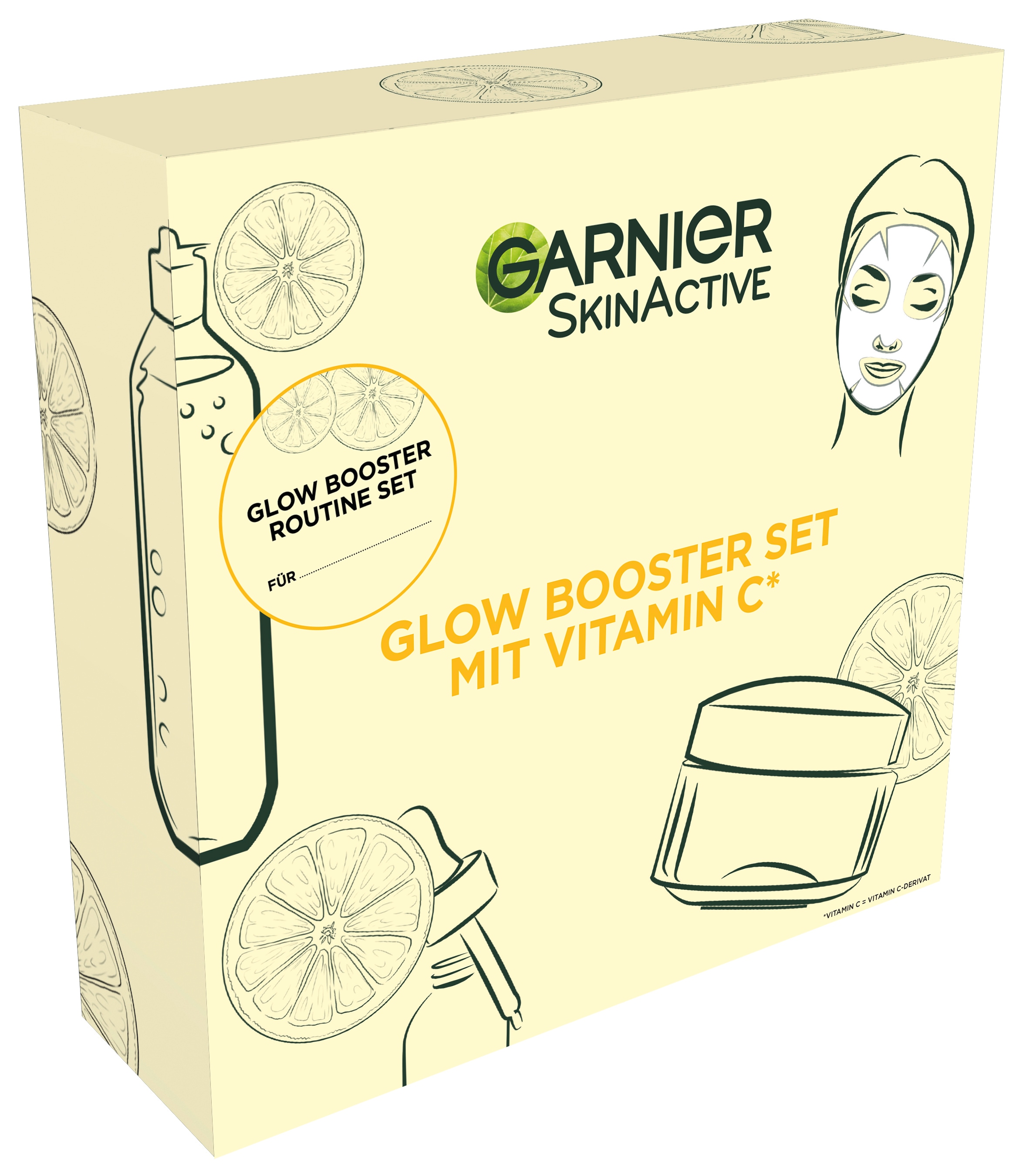 GARNIER Pflege-Set »Garnier Geschenkset Vitamin C« umfassende Pflege, feuchtigkeitsspendend, für ebenmäßige Haut