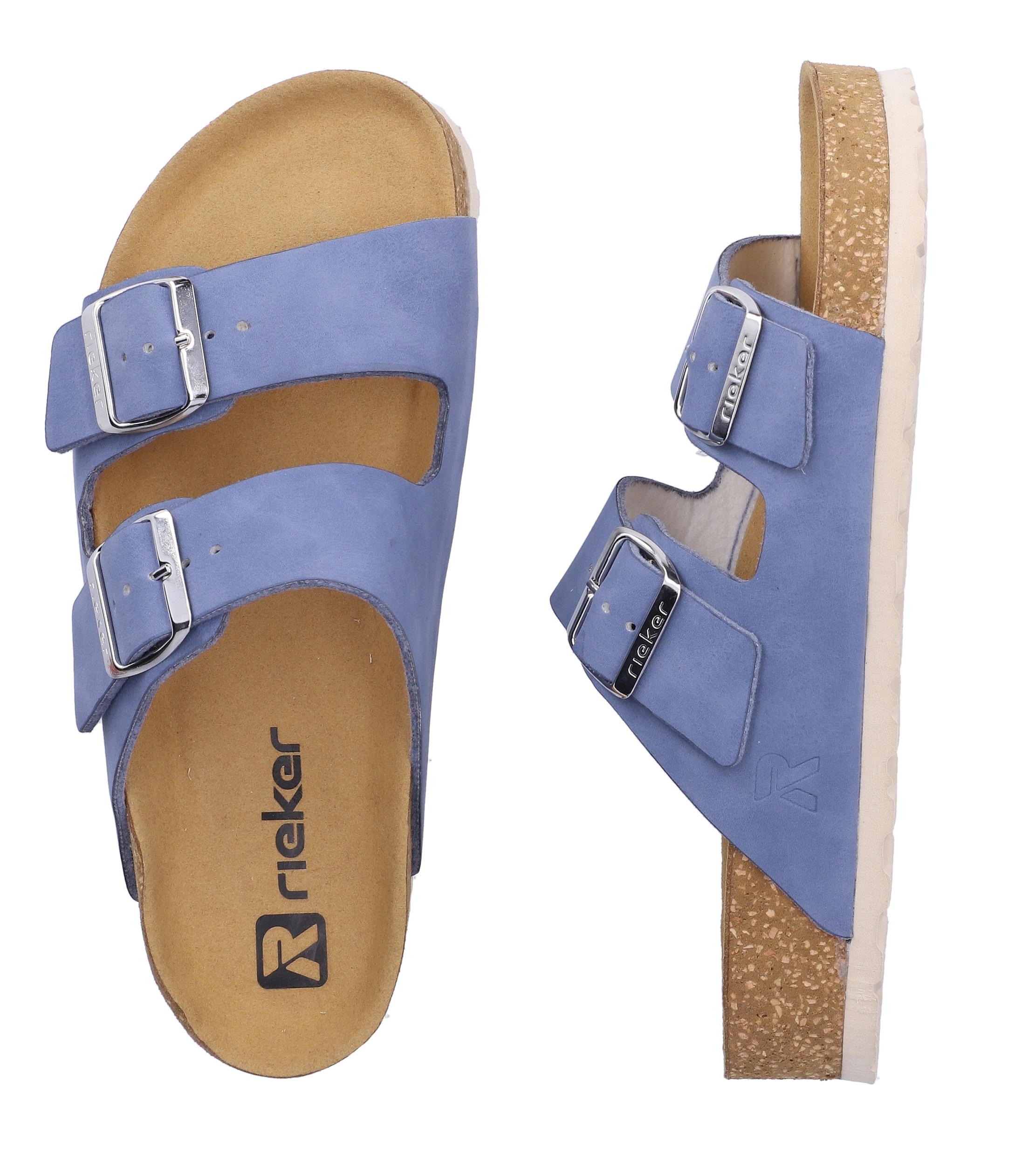 Rieker Pantolette  Sommerschuh, Strandschuh, Hausschuh mit verstellbaren Schnallen