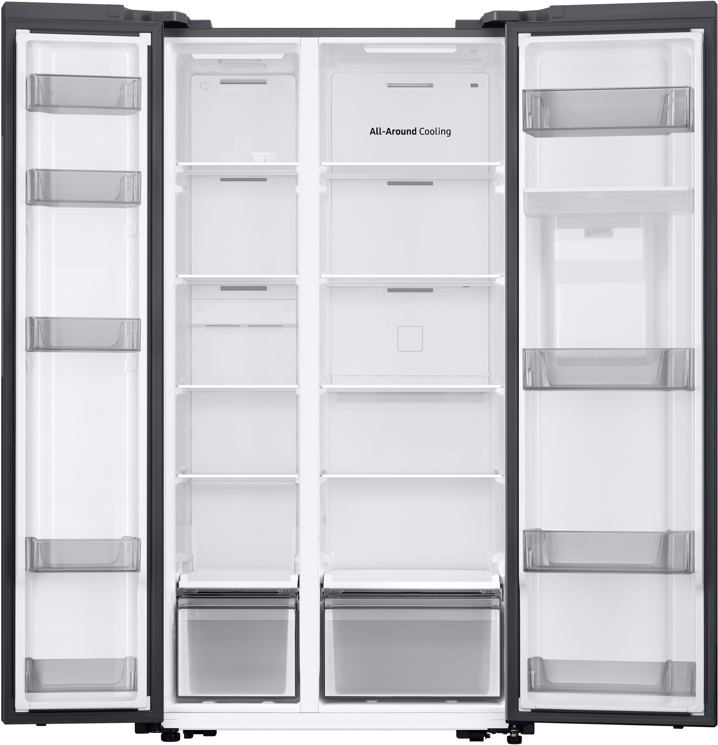 Samsung Side-by-Side »RS57DG410EM9« 178 cm hoch 91,2 cm breit mit Wasserspender, No Frost+, AI Energy Mode, SpaceMax