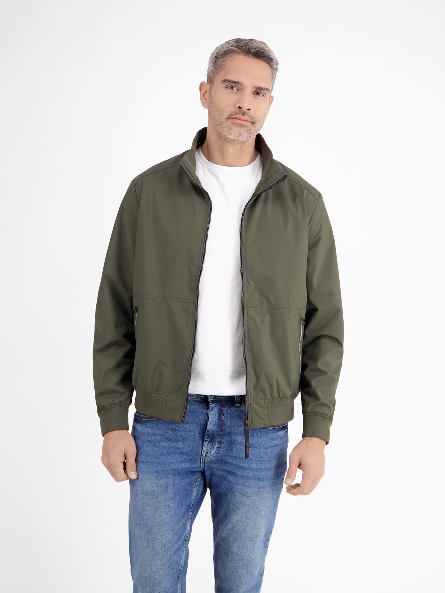 LERROS Blouson »LERROS Wind- und wasserabweisender Herren Blouson«, ohne Kapuze, Wasser- und windabweisend, atmungsaktiv