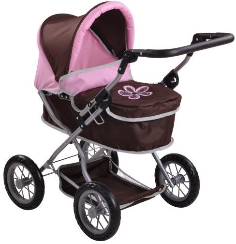 Knorrtoys® Puppenwagen »First - brown flower«