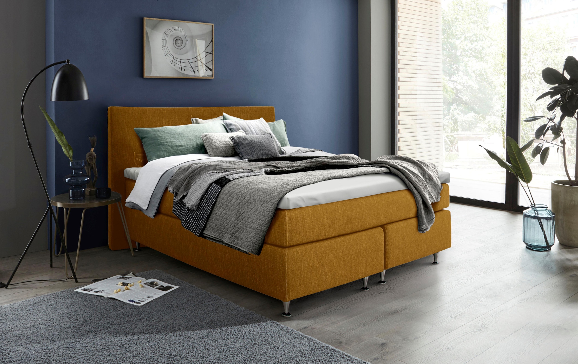 Home affaire Boxspringbett "Zahara" inkl. Topper, besonderes Highlight: auf günstig online kaufen