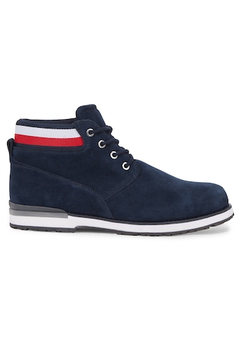 Schnürboots »CORE HILFIGER SUEDE BOOT«, mit Anziehlasche