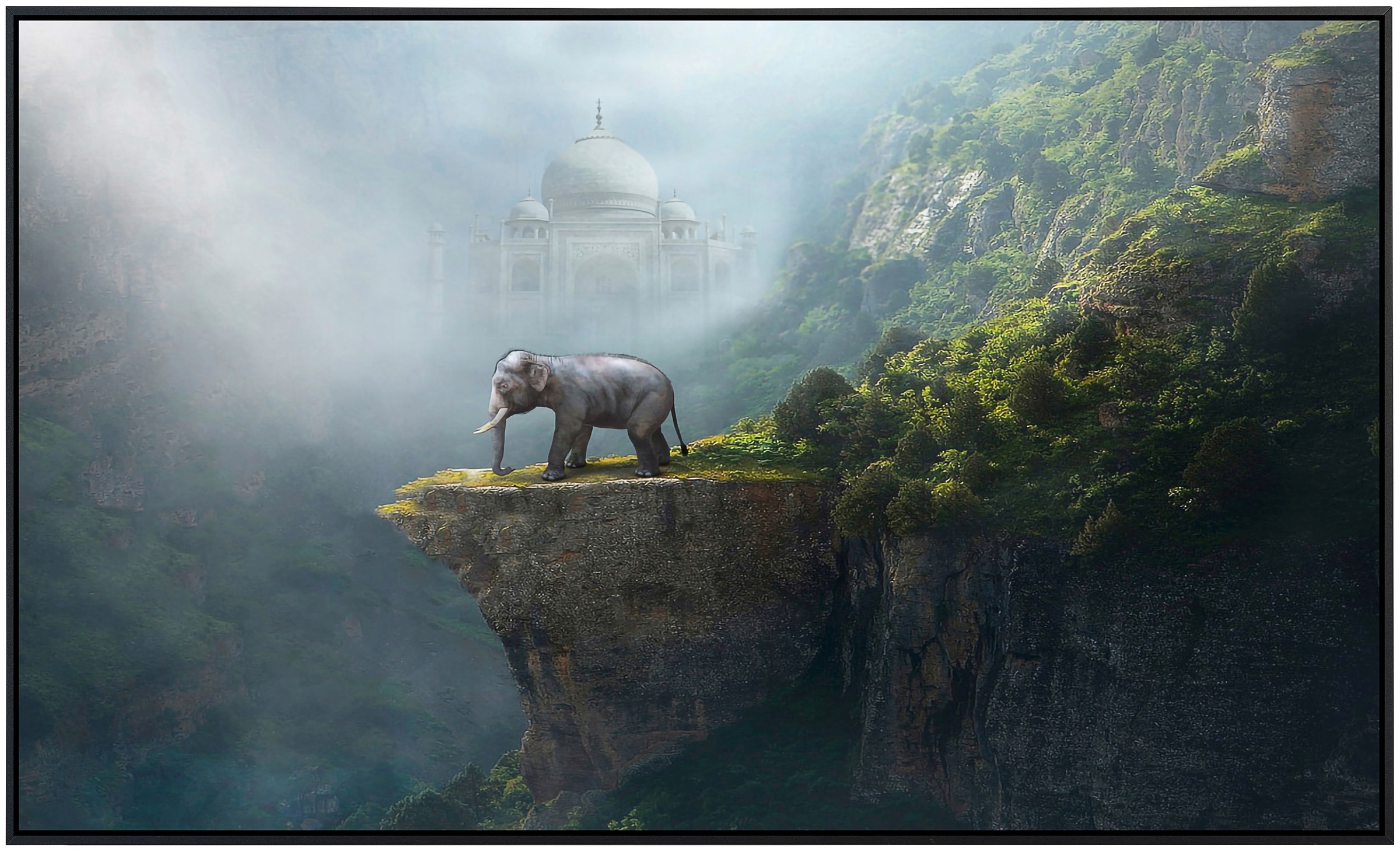 Papermoon Infrarotheizung »Indischer Elefant Taj Mahal«, sehr angenehme Strahlungswärme