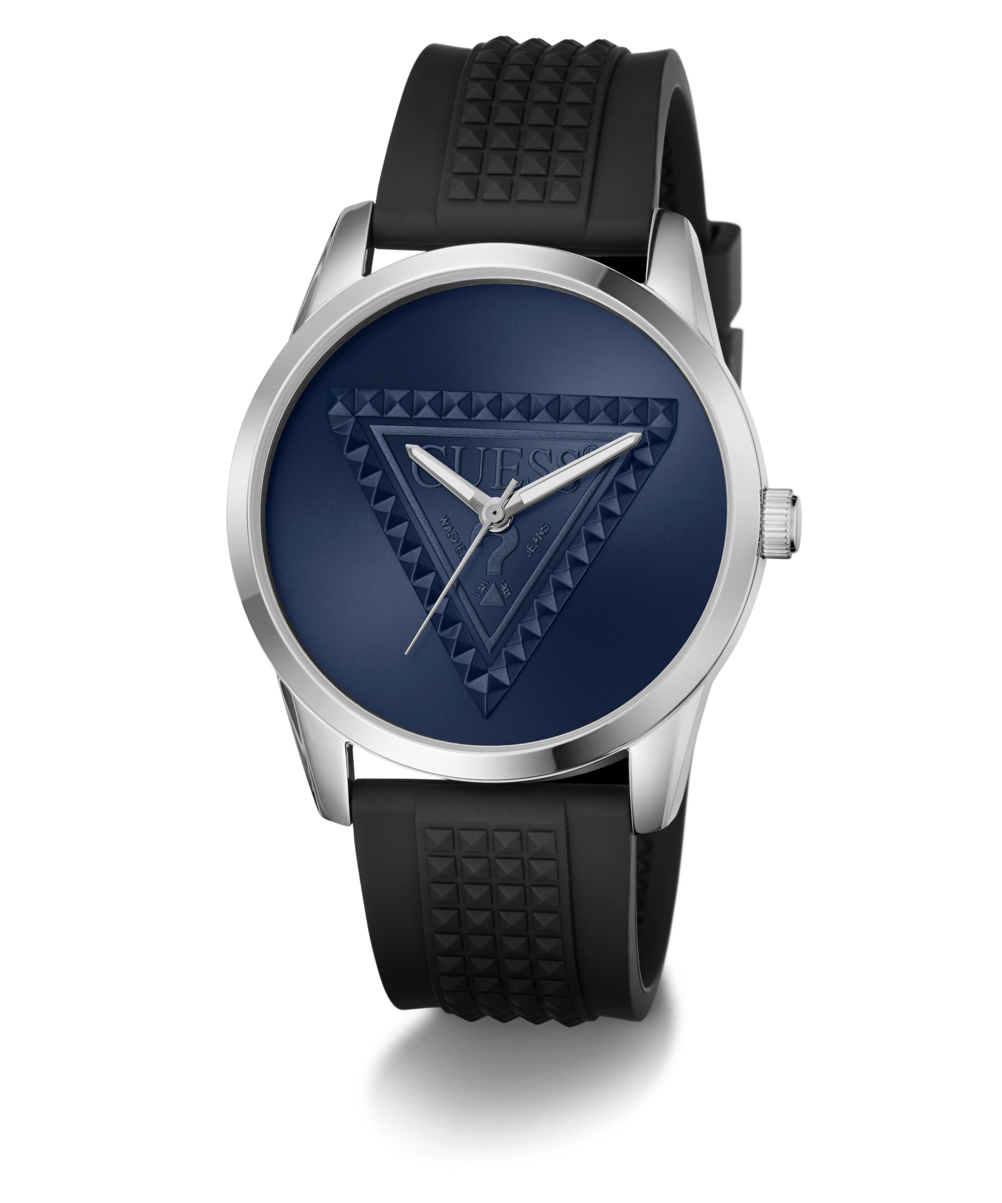 Guess Quarzuhr »MOGUL« Armbanduhr, Herrenuhr, Silikonarmband, analog