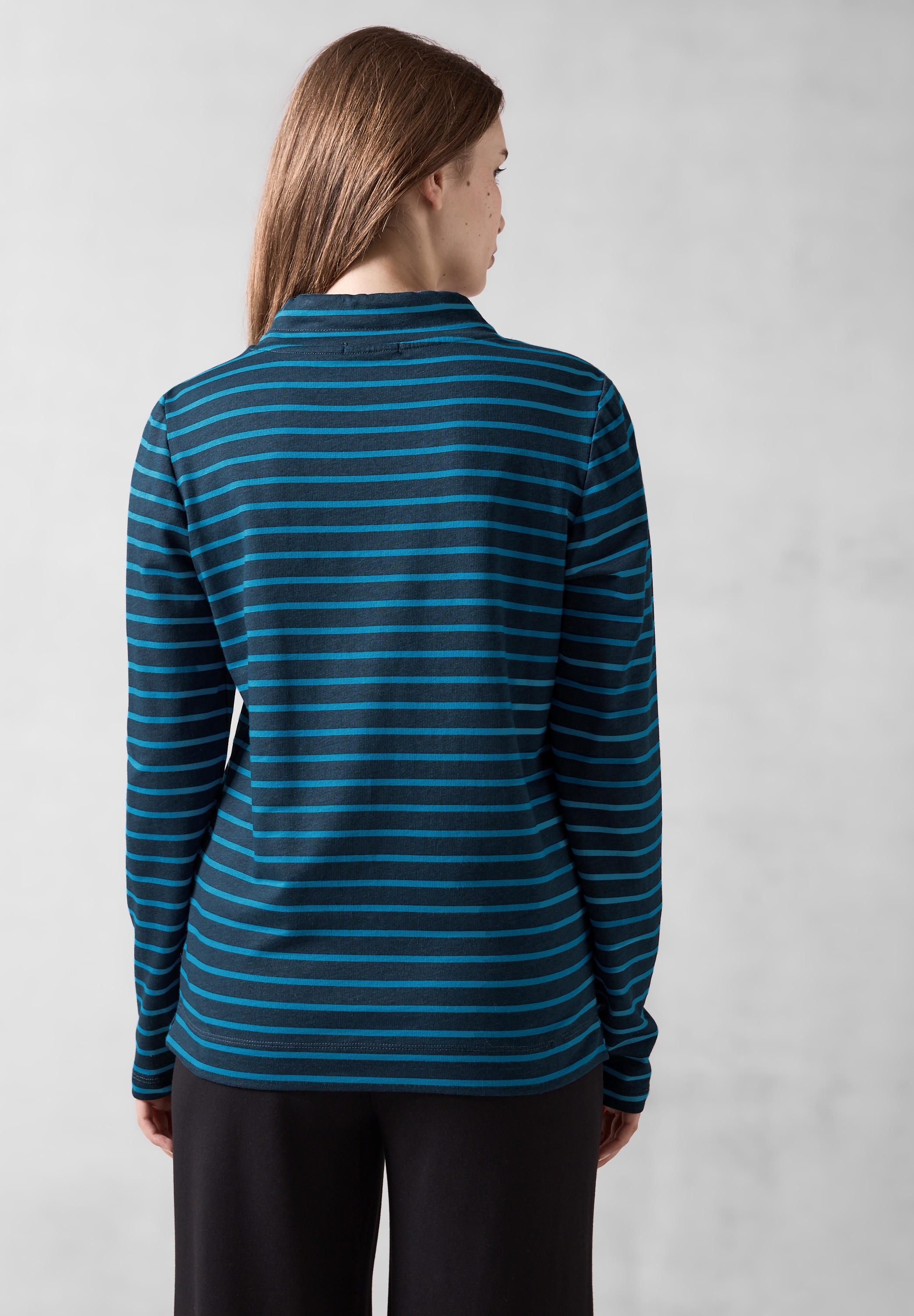 Cecil Langarmshirt, aus softem Materialmix
