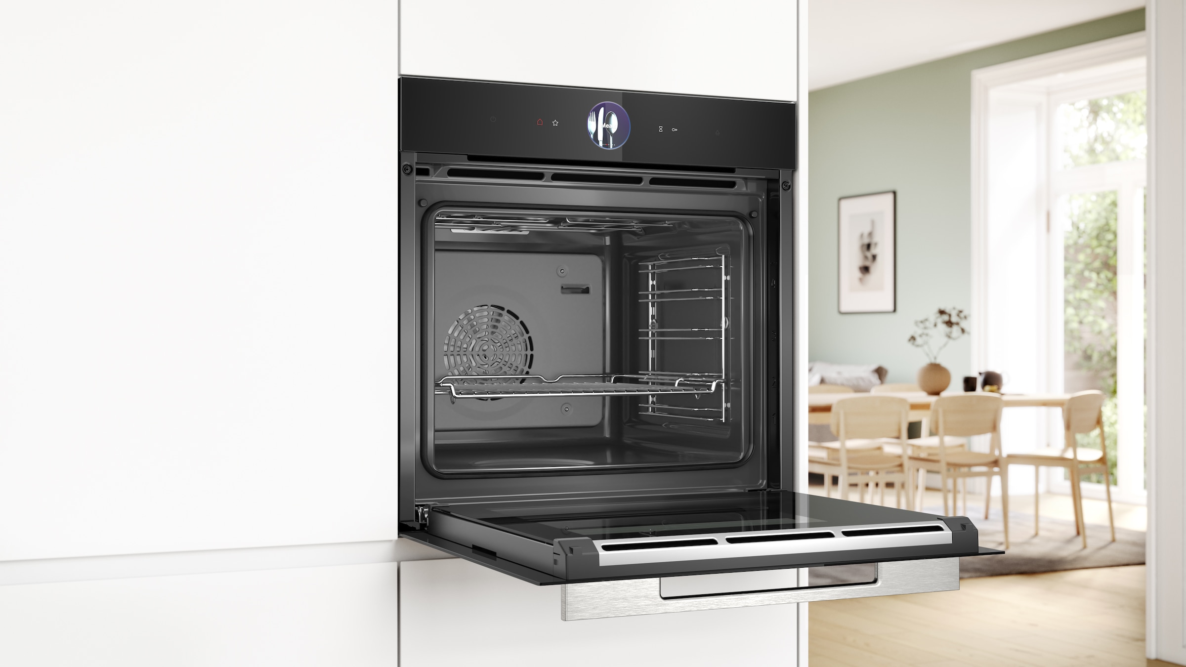 BOSCH Dampfbackofen Serie 8 »HSG7361B1«, mit Teleskopauszug nachrüstbar, AirFry-Funktion