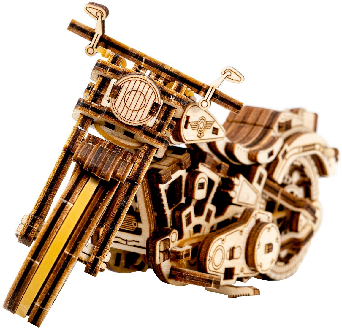 Revell® Modellbausatz »Revell Tiny Adventures, Cruiser V-Twin, Motorrad-Bausatz aus Holz«, 1:13, Made in Europe