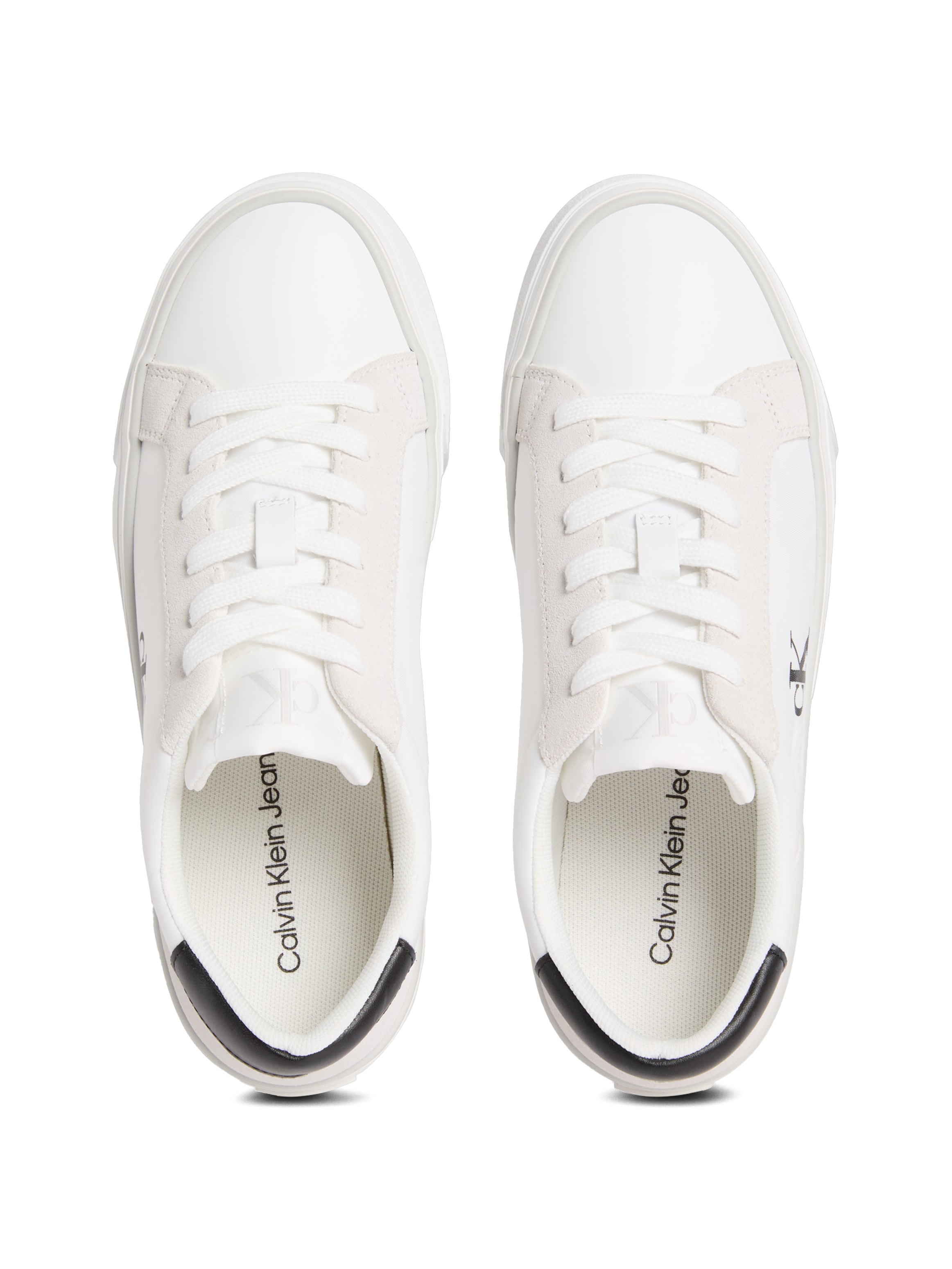 Calvin Klein Jeans Plateausneaker »VULC FLATFORM MG NYLON MIX«, Schnürschuh, Halbschuh, Freizeitsneaker mit softem Schaftrand