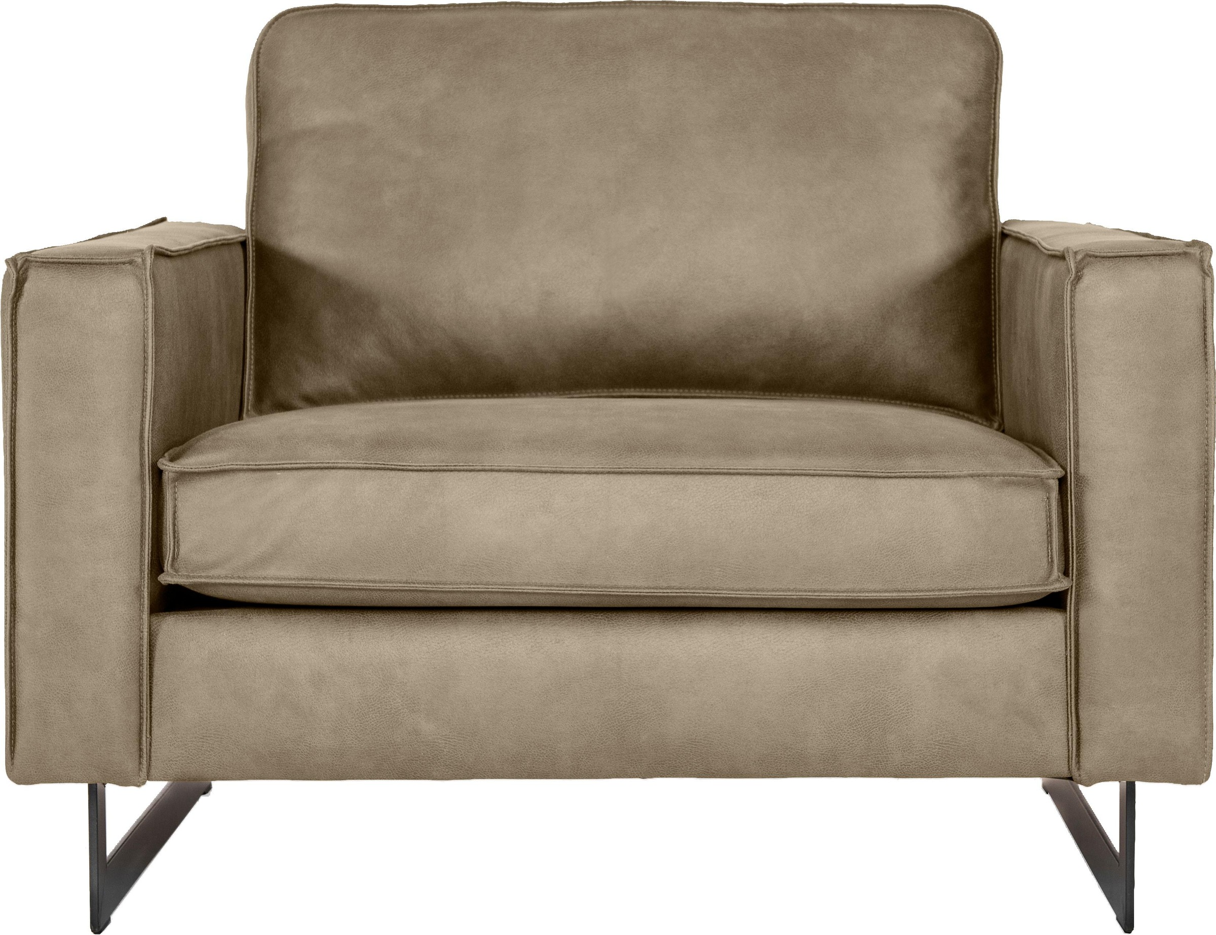 Home affaire Loveseat "Pinto 105 cm, Cord, Chenille, Lederoptik" mit Keder, günstig online kaufen