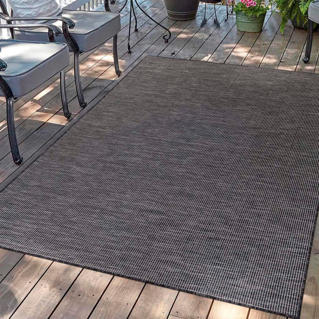 Carpet City Outdoorteppich "PALM 2778" rechteckig 5 mm Höhe Läufer, Wetterf günstig online kaufen